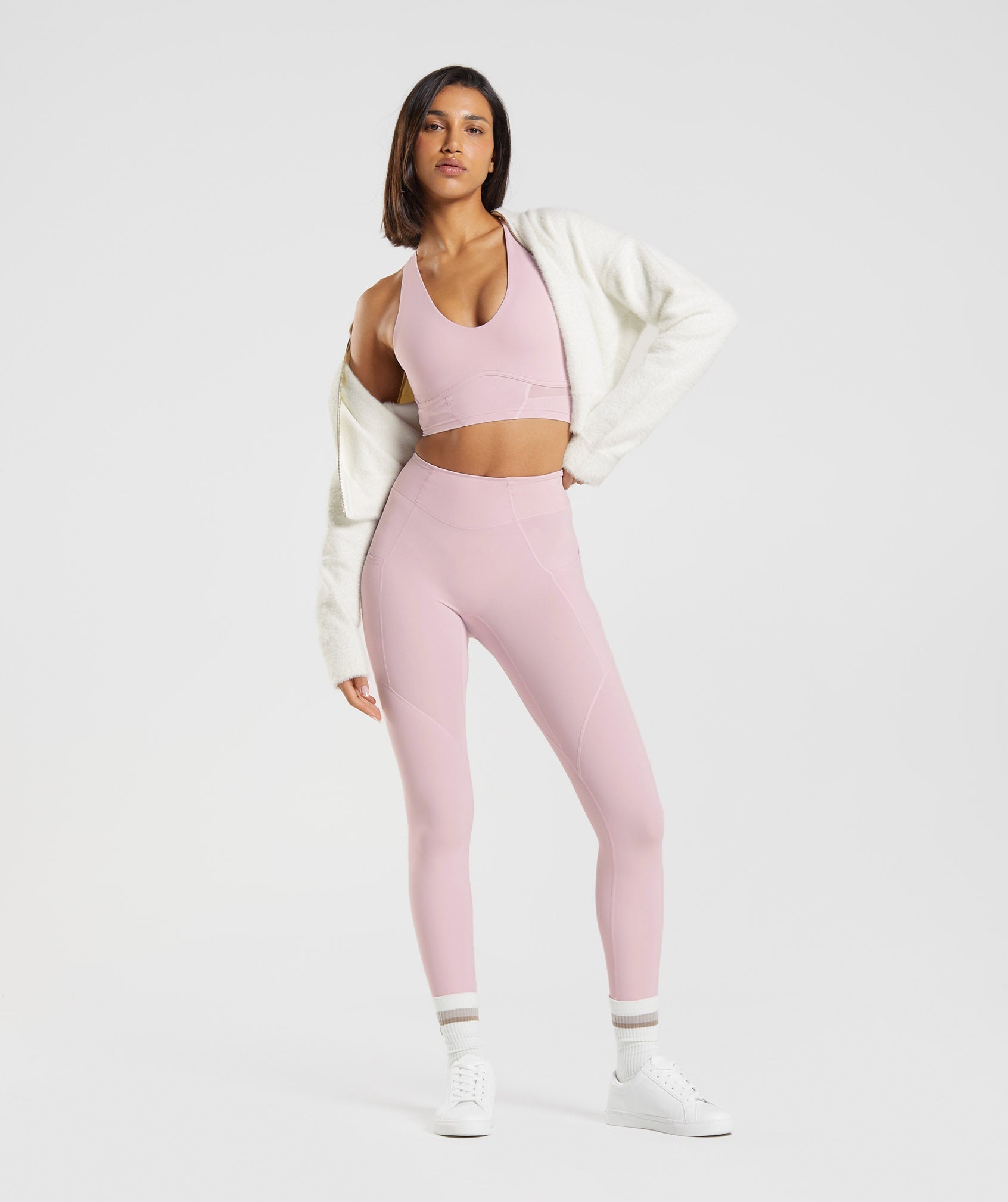 Whitney Everyday Pocket Leggings in Pressed Petal Pink