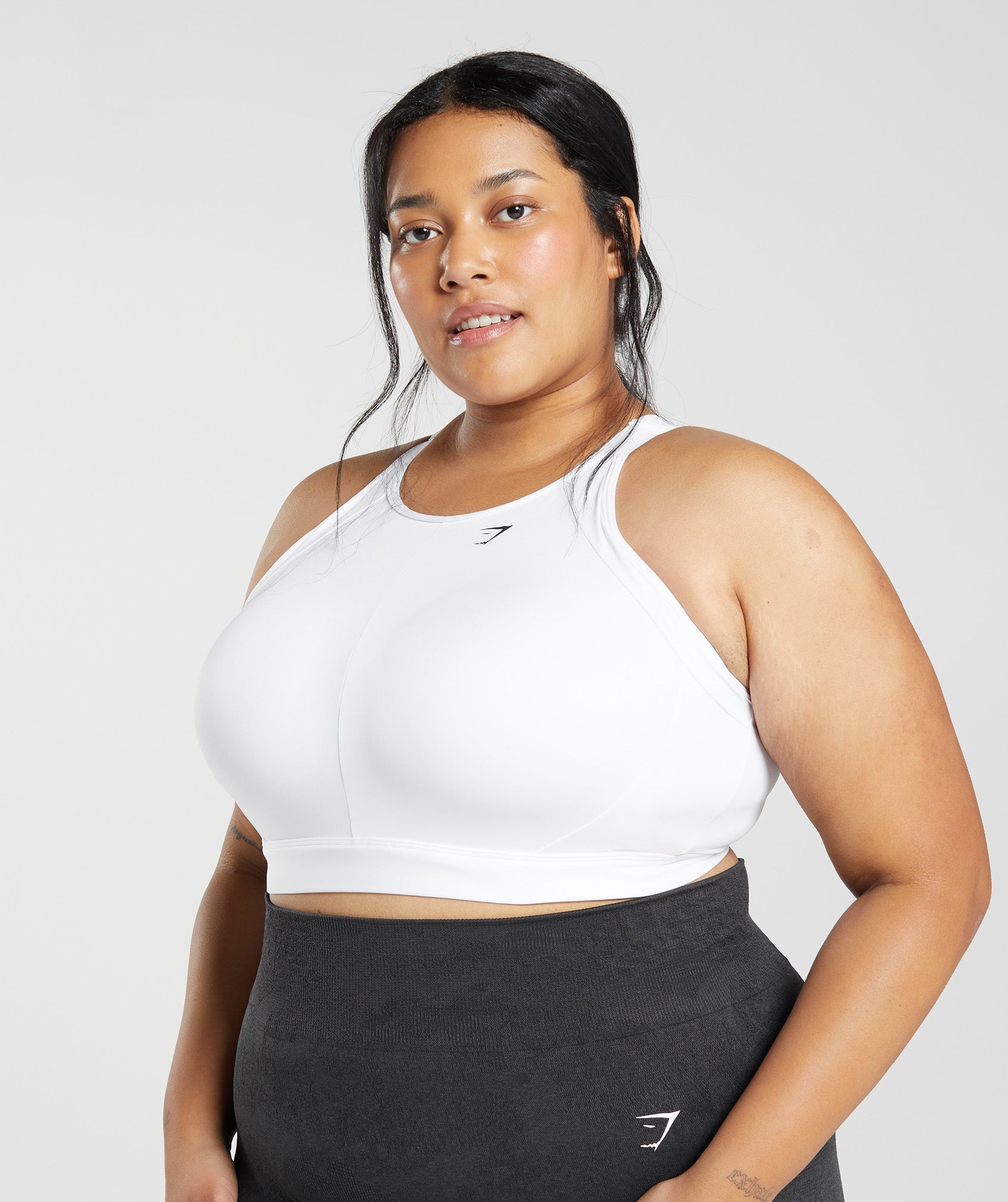 Gymshark High Neck High Support Sports Bra - Black