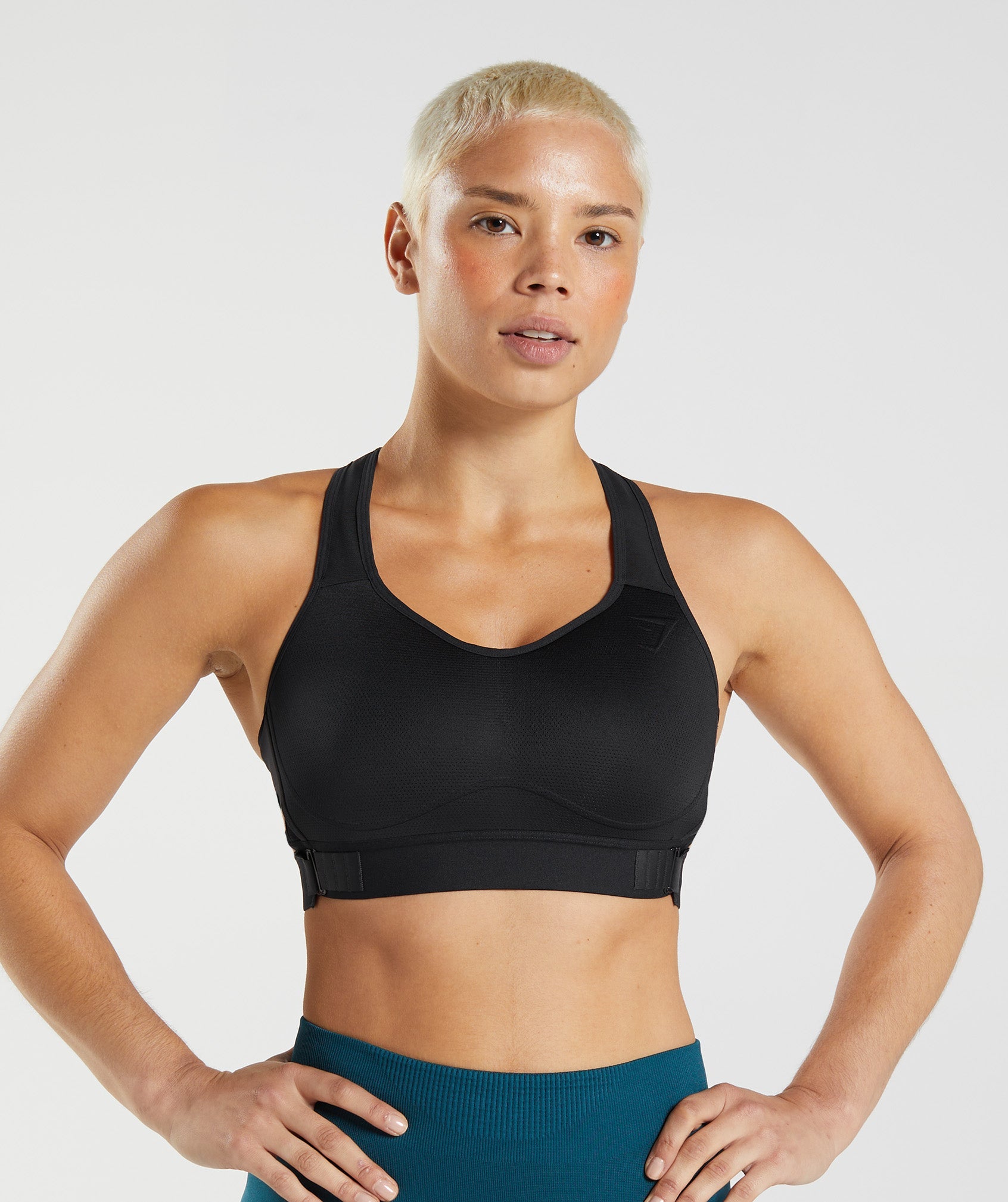 GYMSHARK WOMEN'S RUCHED Body Fit Medium Support Sports Bra £19.99 -  PicClick UK