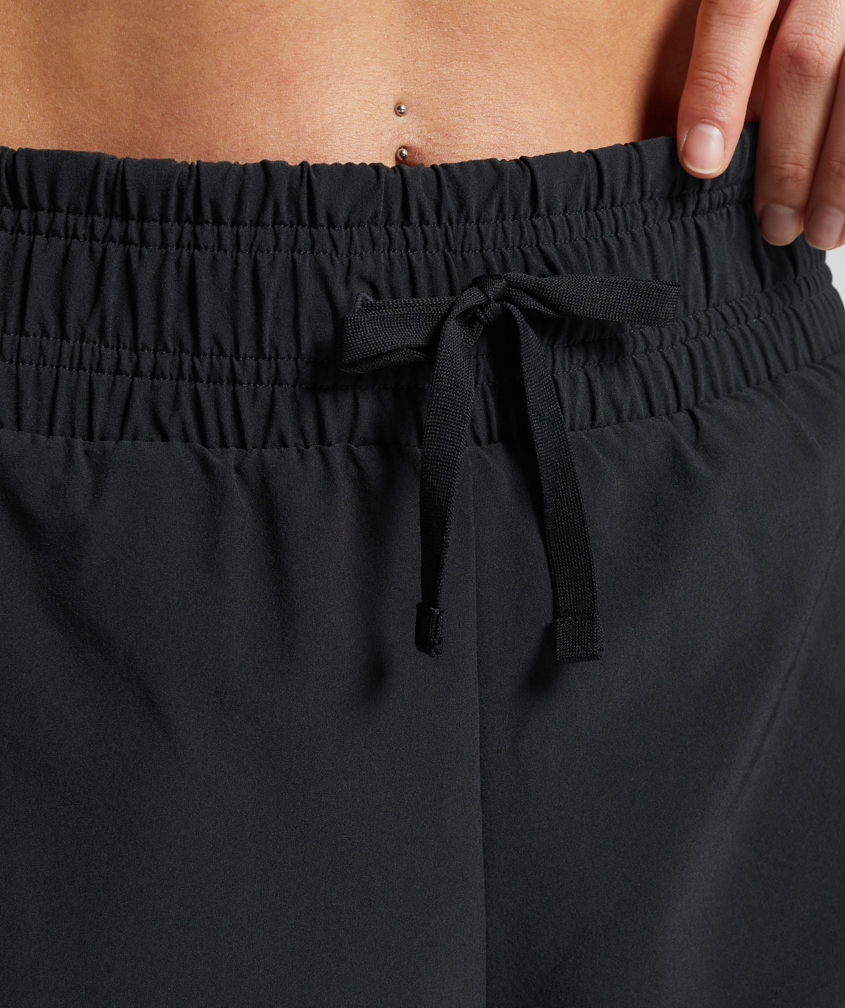 Running 2 In 1 Shorts in Black/Silhouette Grey