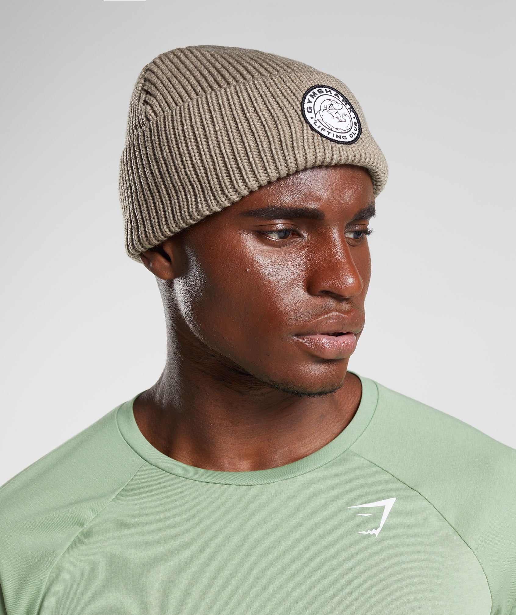 Legacy Deep Cuff Beanie in Cement Brown