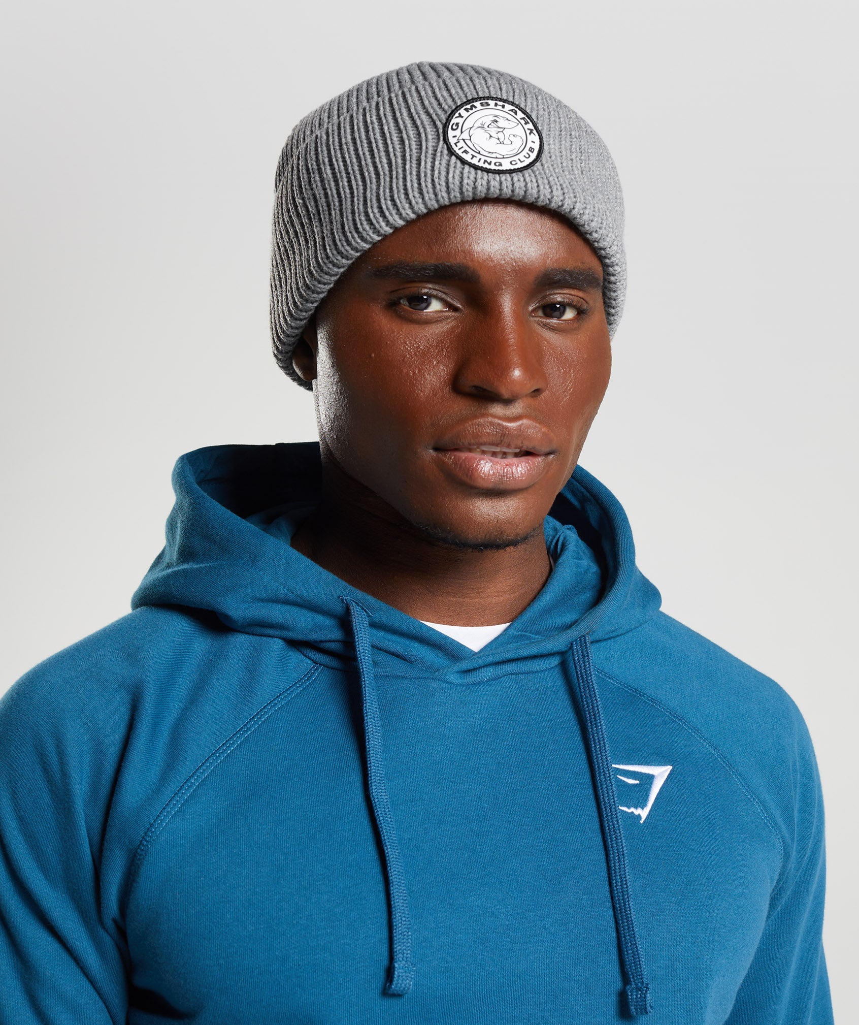 Legacy Deep Cuff Beanie in Light Grey Marl - view 3