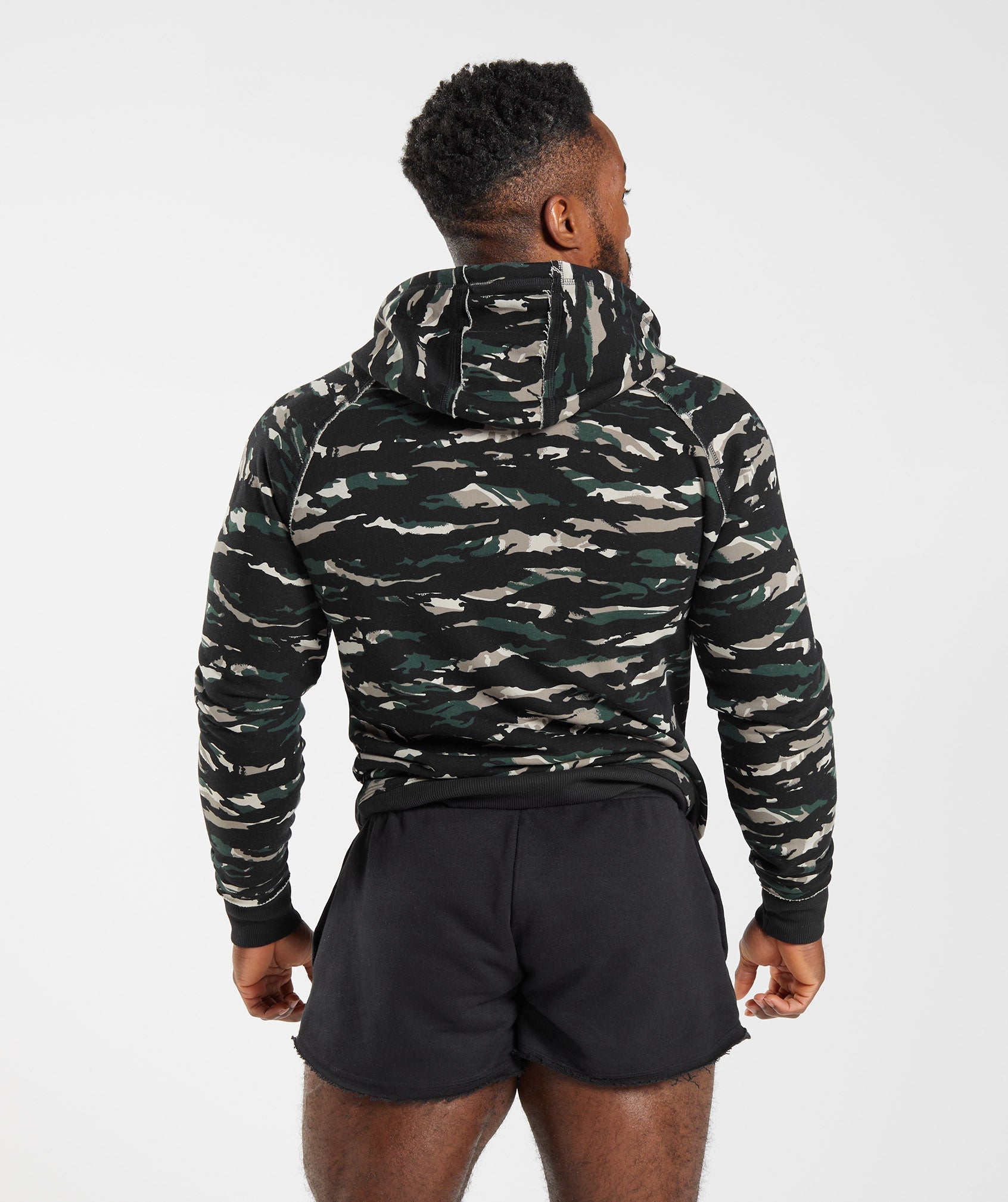 Legacy Hoodie in Obsidian Green Print