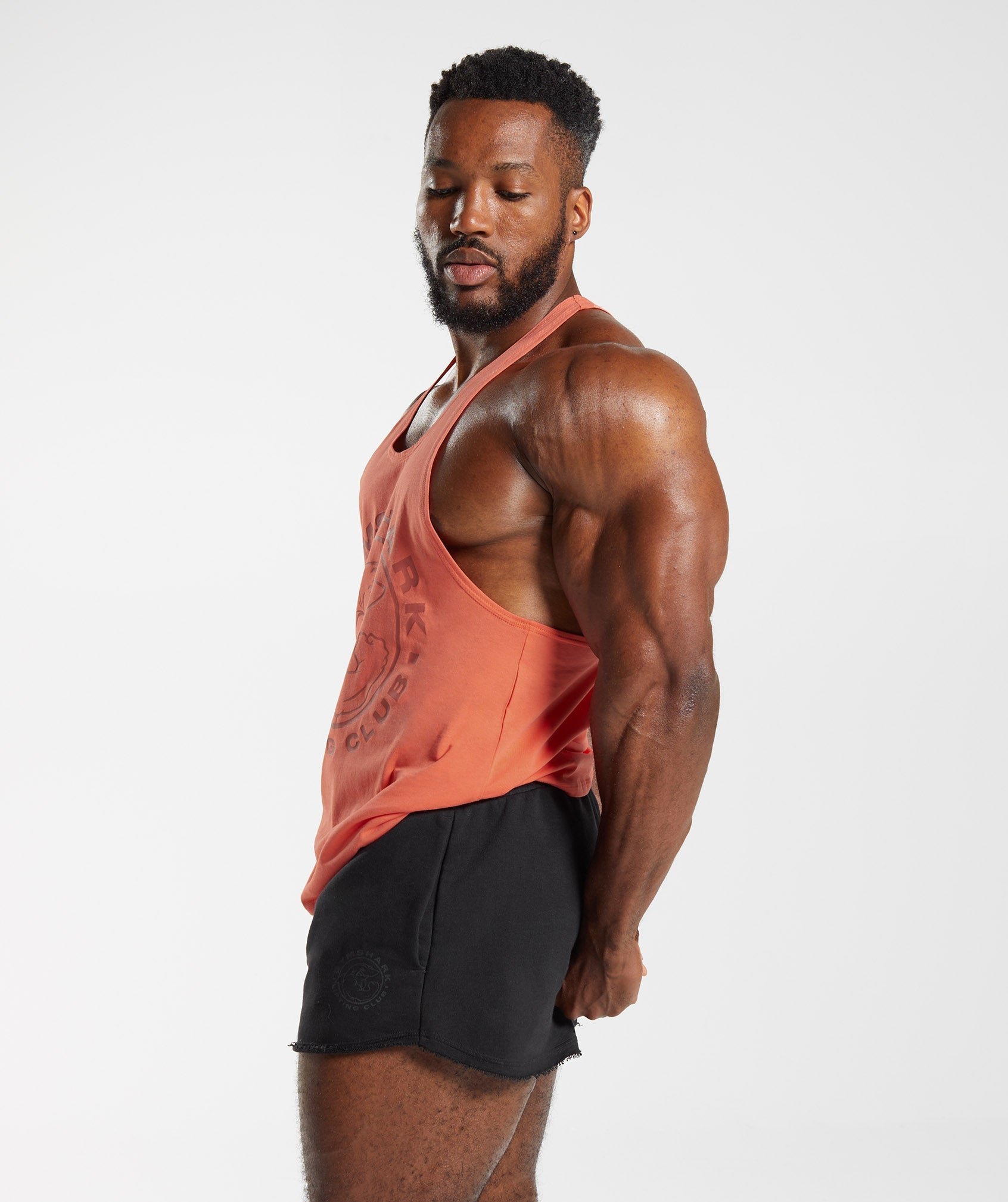 Gymshark Bold Stringer - Clay Orange  Gym wear men, Gymshark, Gym outfit  men