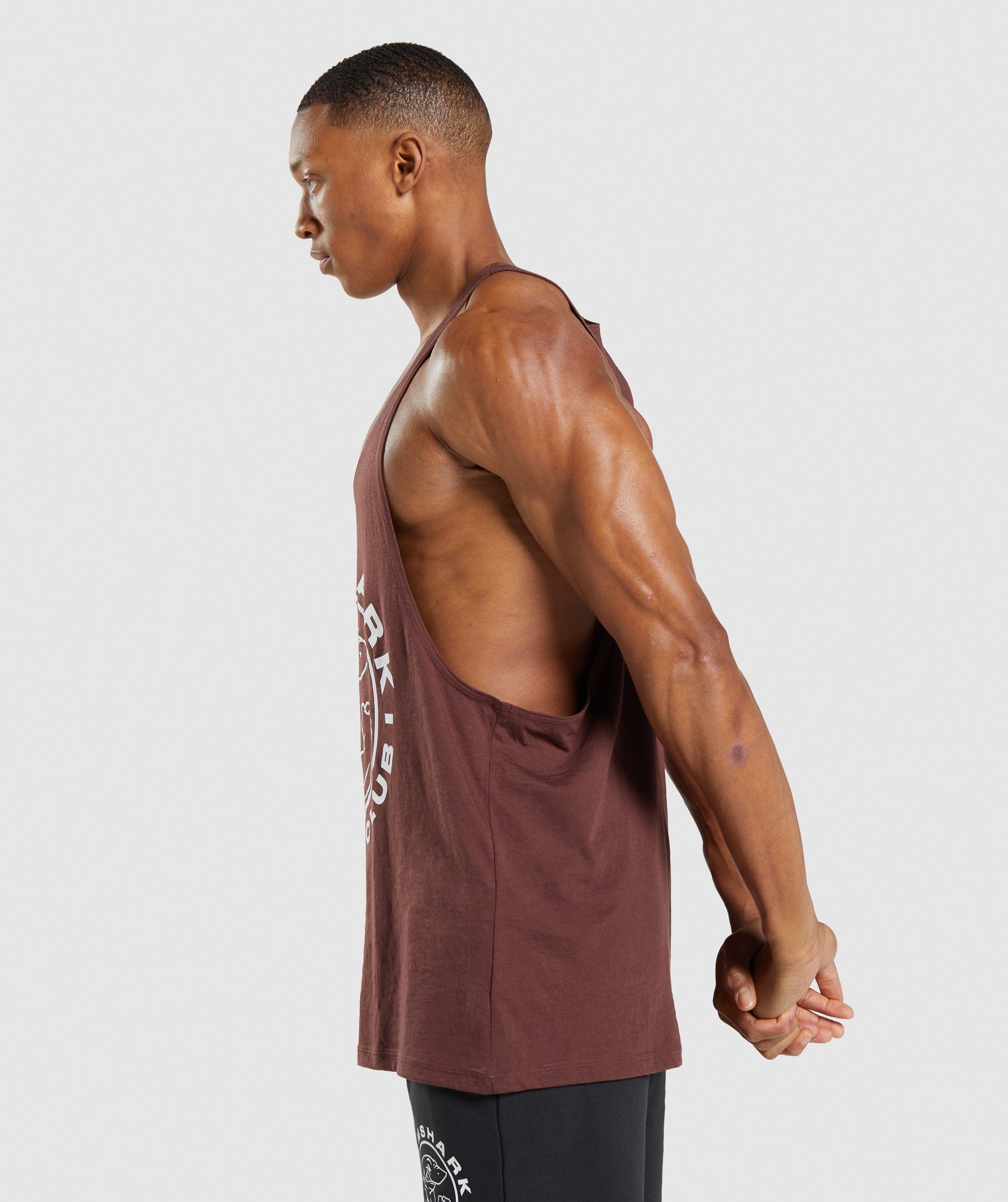 Gymshark Training Cropped Sweater - Cherry Brown