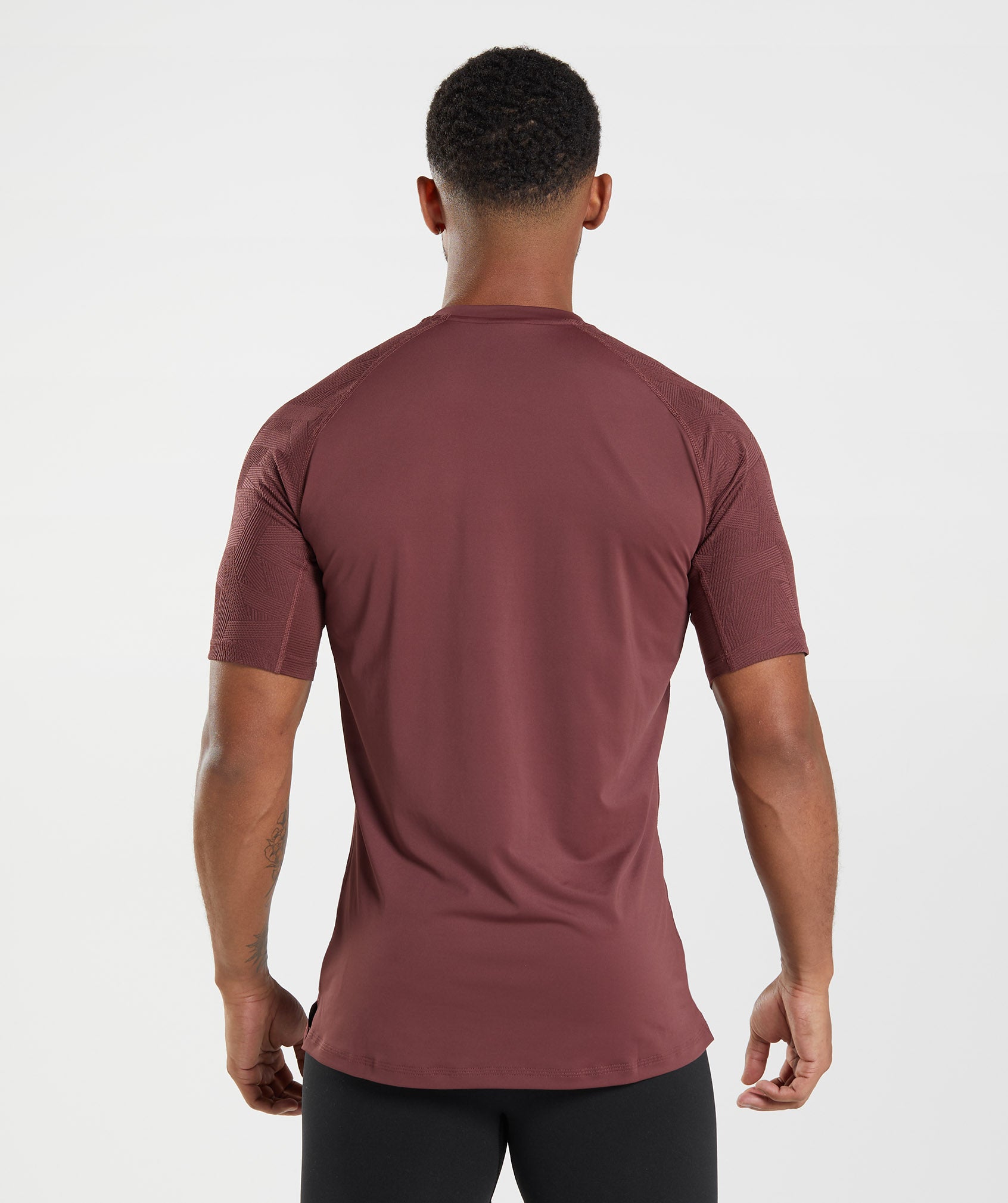 Form T-Shirt in Cherry Brown