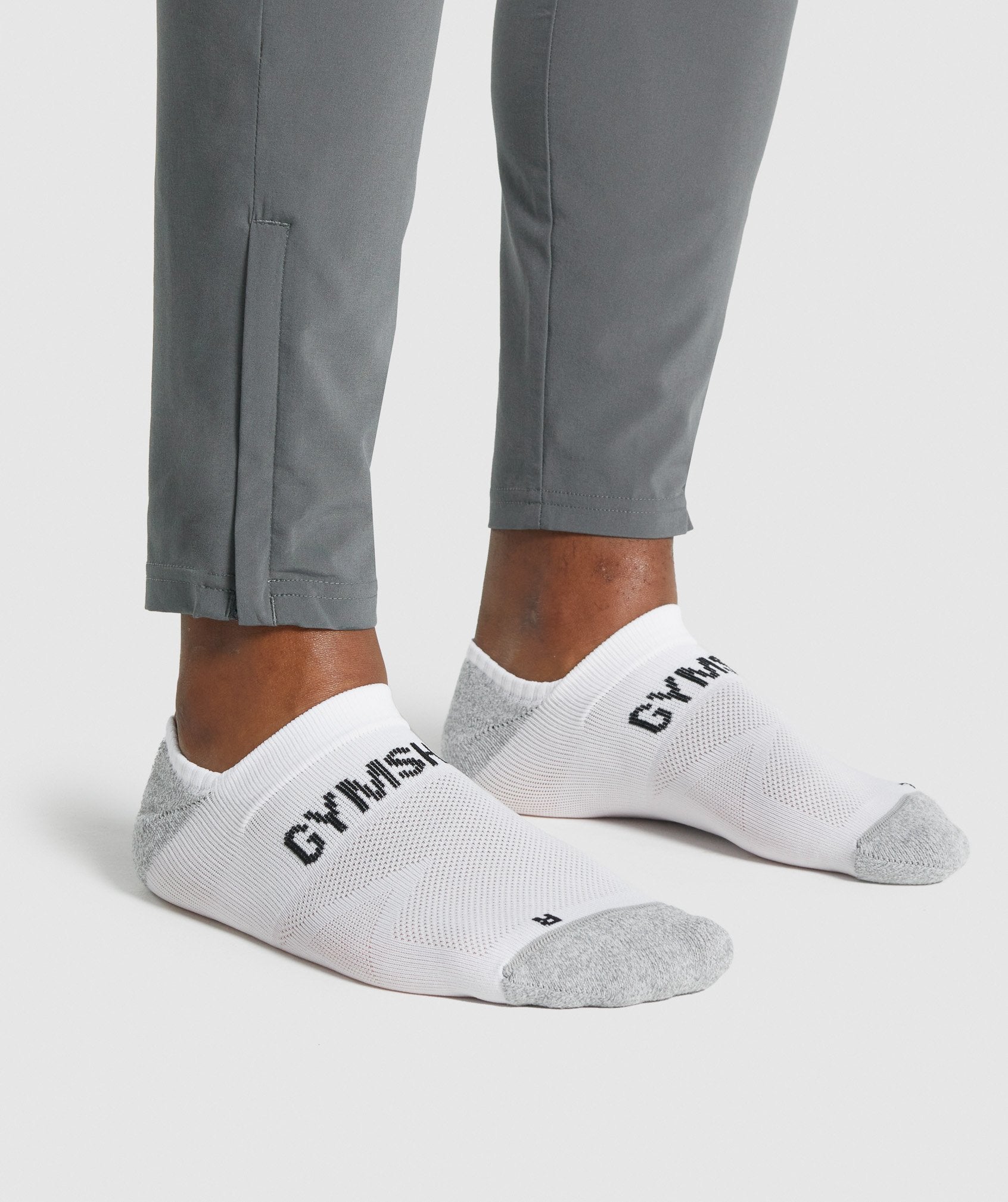 No Show Performance Socks in White