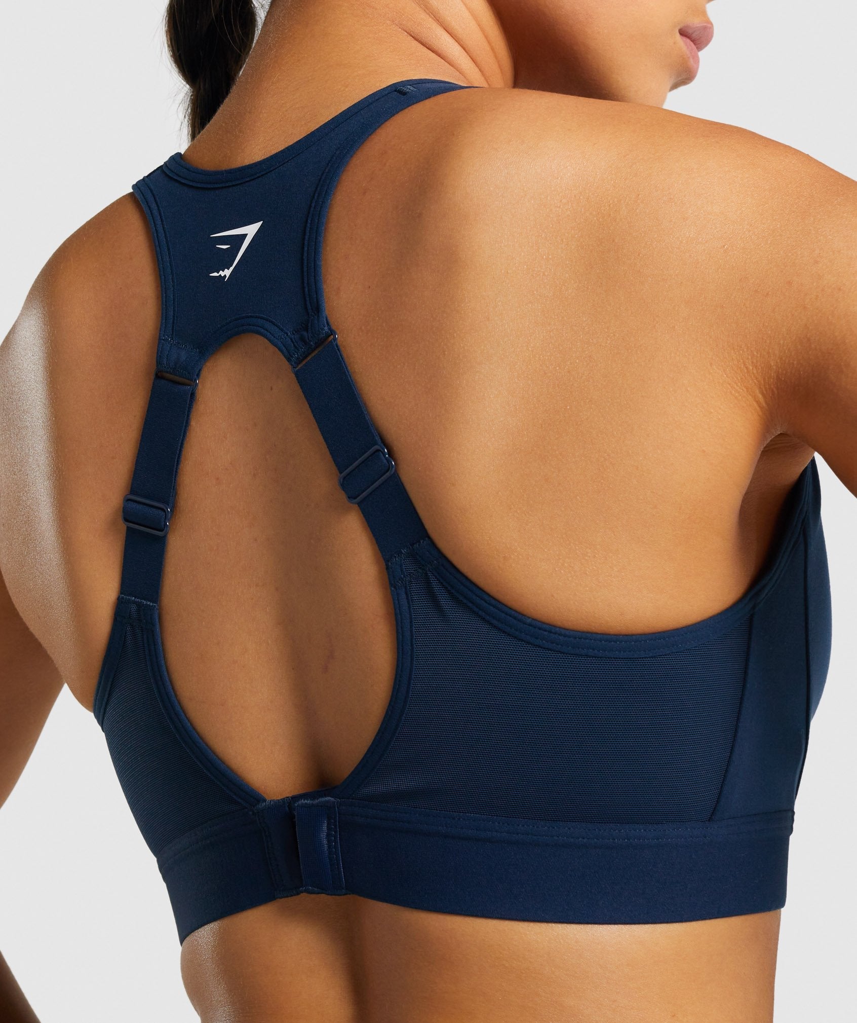 Open Back Sports Bra in Navy - view 5