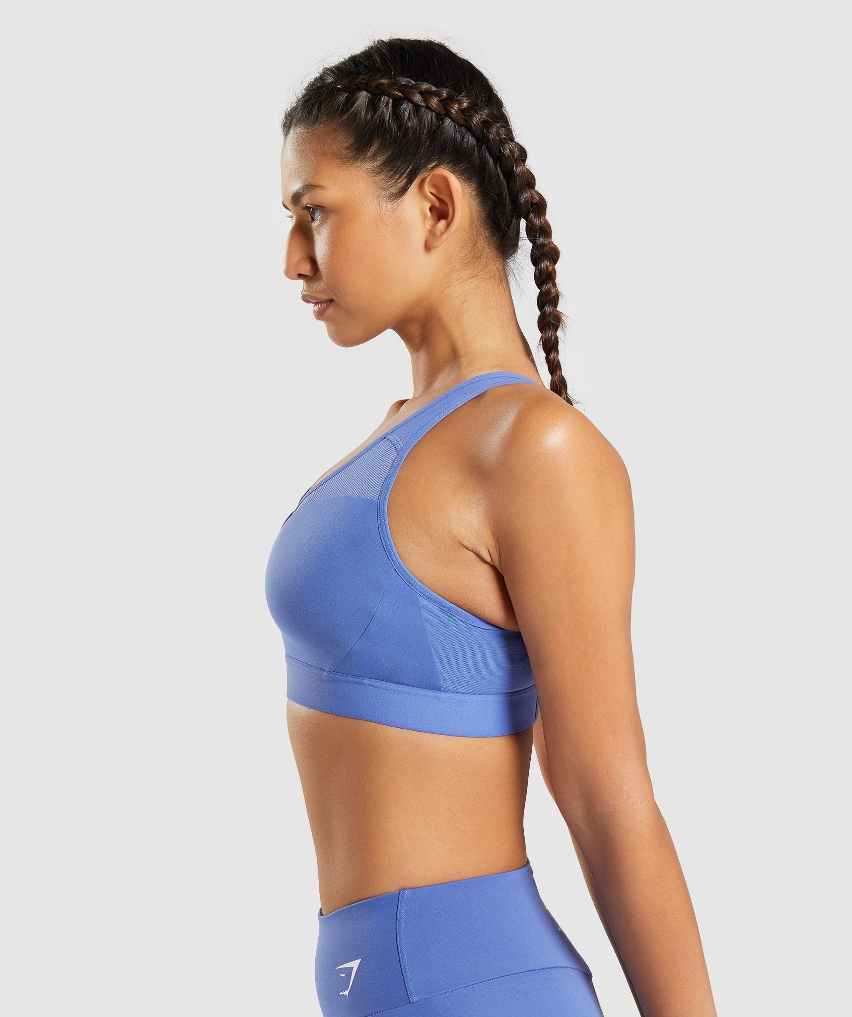 Open-Back Halter Sports Bra (Lazuli) – Fitness Fashioness