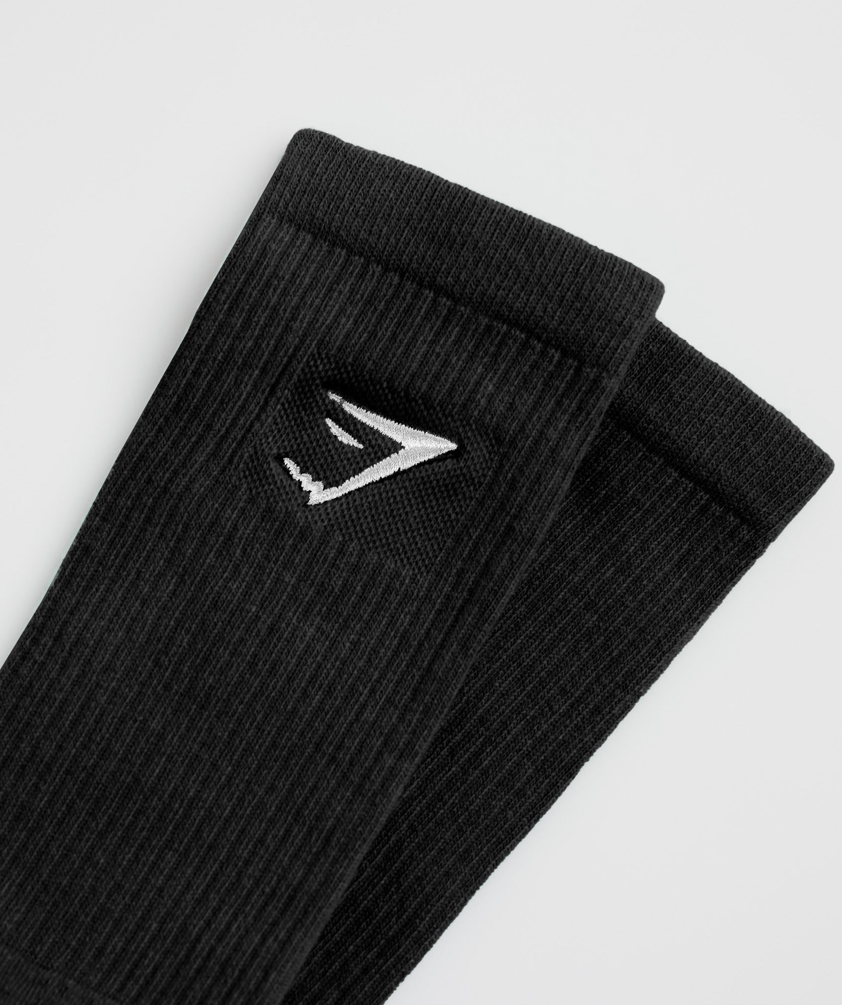 Gymshark Premium Jacquard Single Socks - Black/White