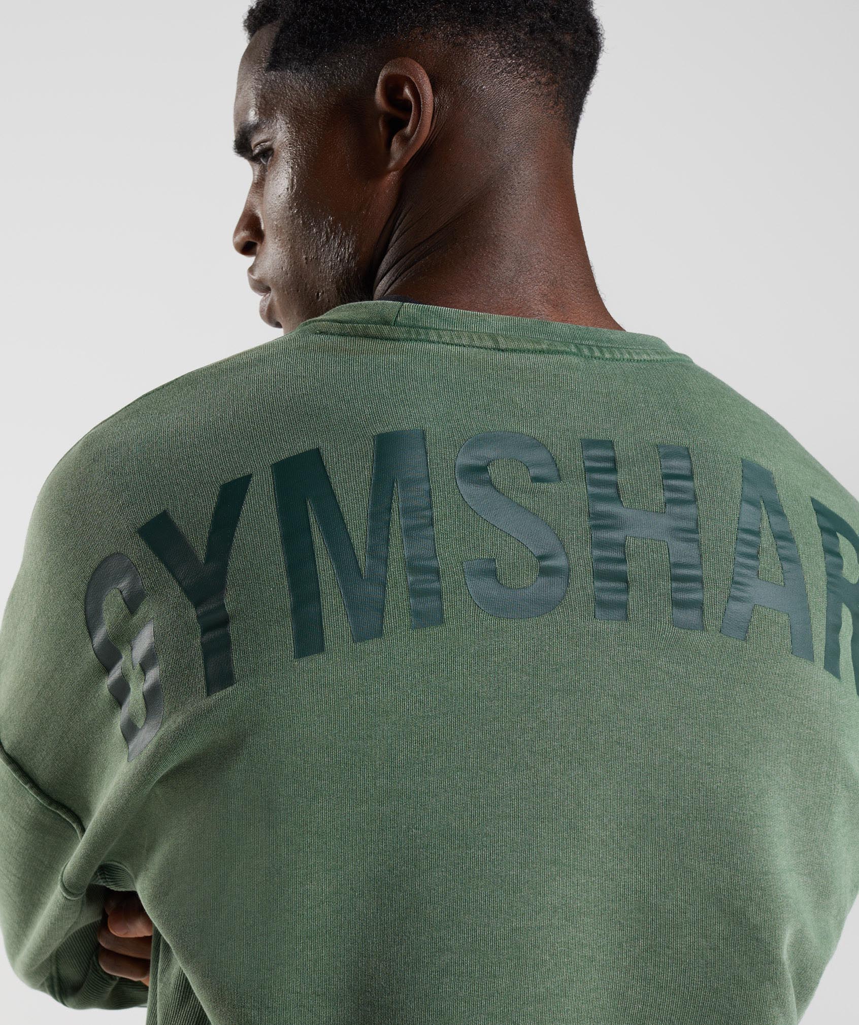 Gymshark Power Washed T-Shirt - Iguana Green