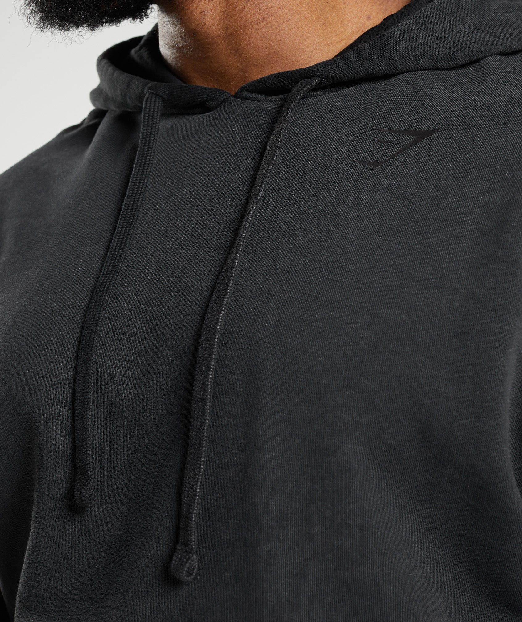 Power Washed Hoodie in Black - view 6