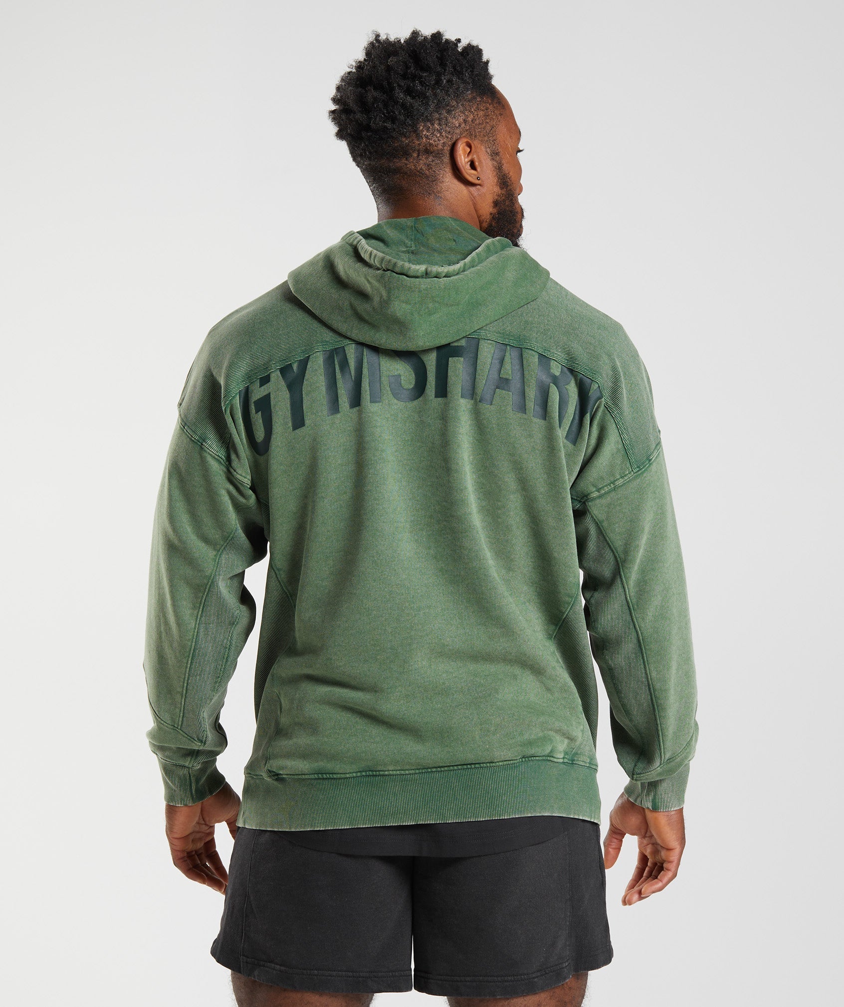 Power Washed Hoodie in Iguana Green - view 1