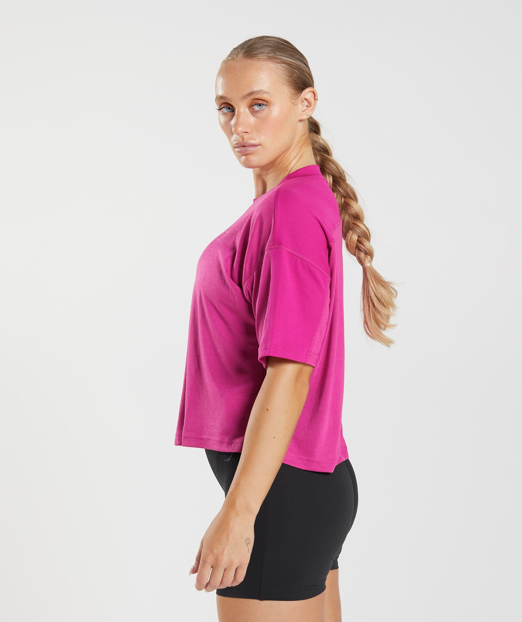 GS Power Midi Top in Magenta Pink