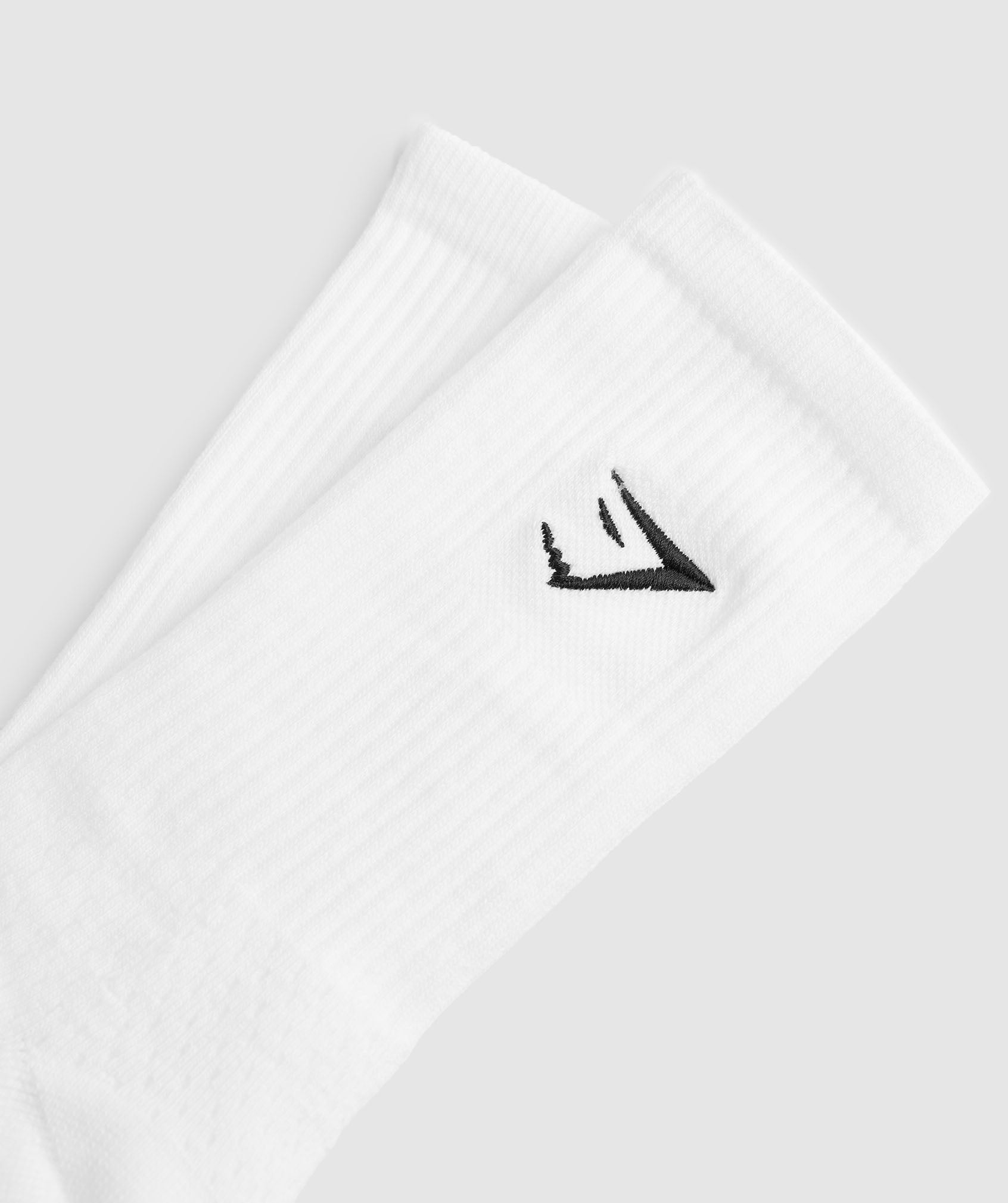 Gymshark Long Stripe Socks - White