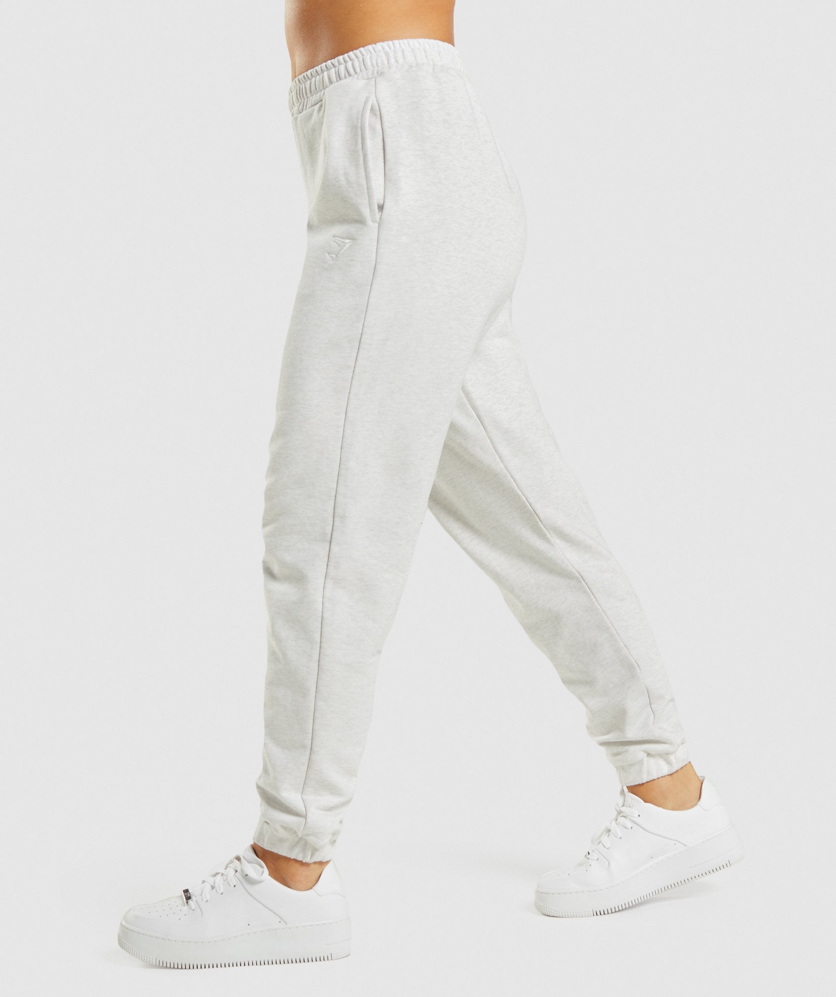 Rest Day Sweats Joggers in White Marl - view 3