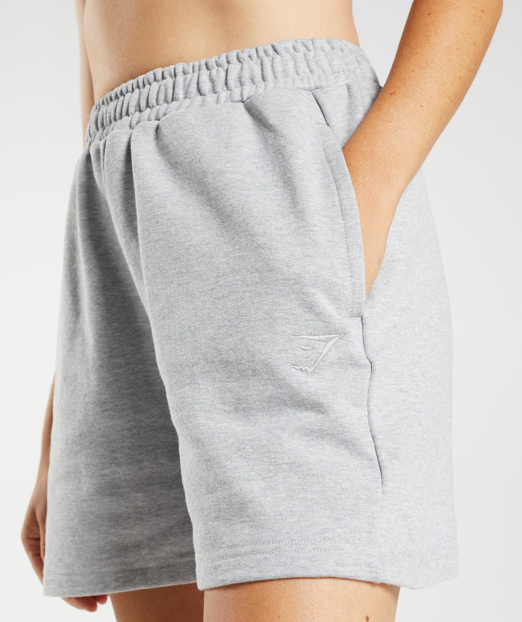 Rest Day Sweats Shorts in Light Grey Core Marl