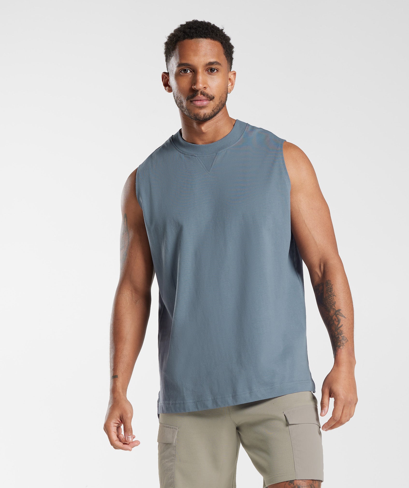 Rest Day Essentials Tank in Evening Blue