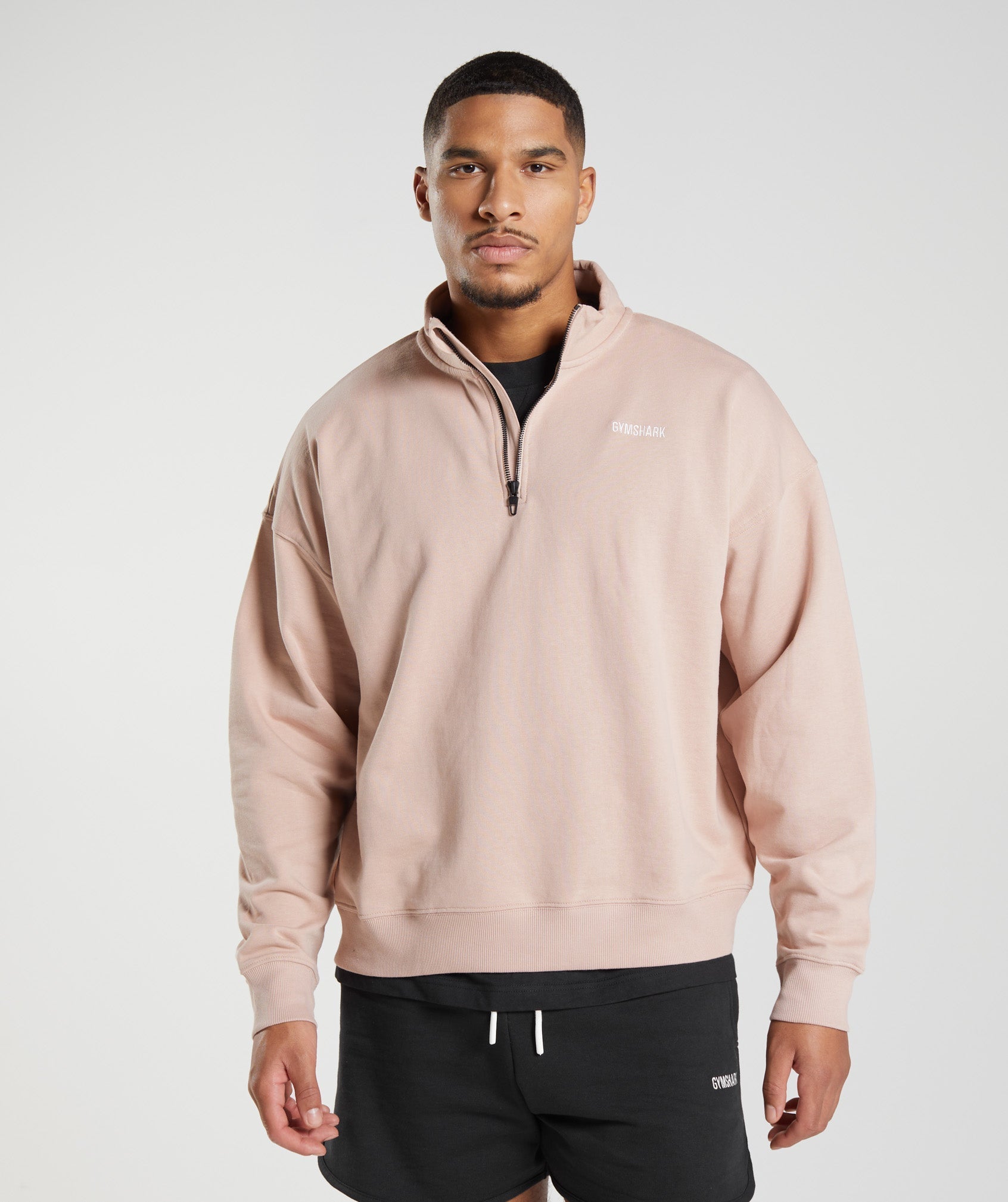 Rest Day Sweats 1/4 Zip in Dusty Taupe