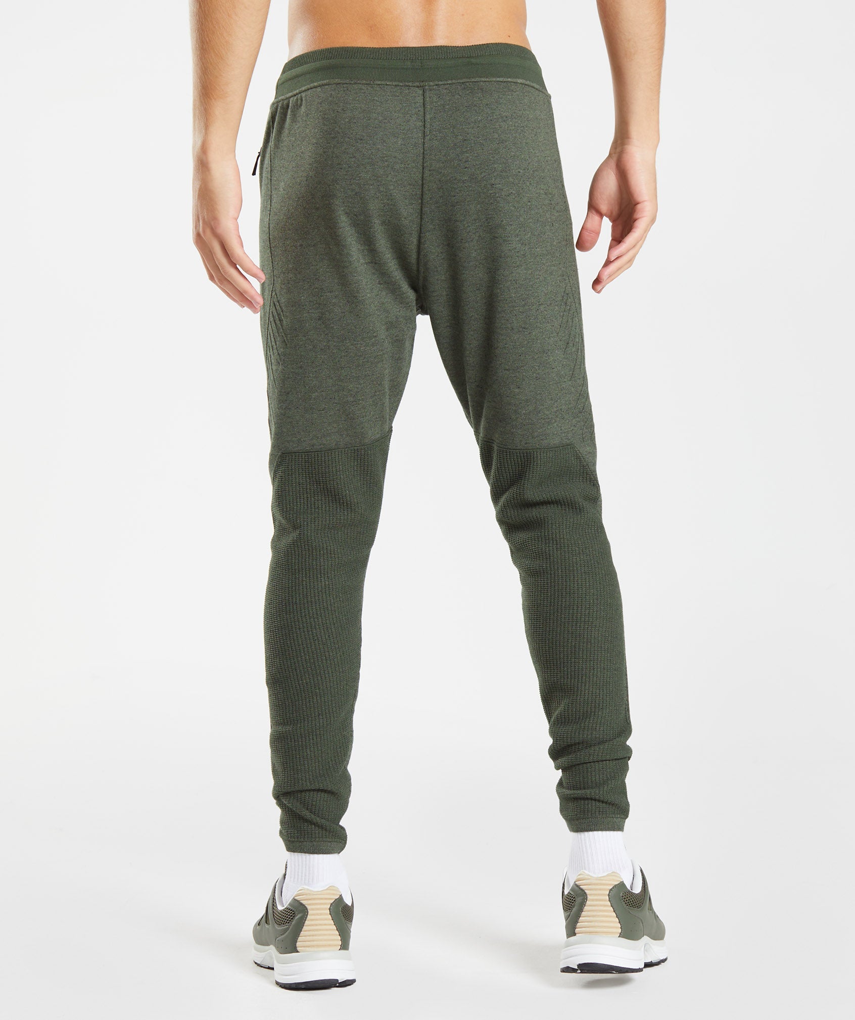 Retake Knit Joggers in Moss Olive Marl