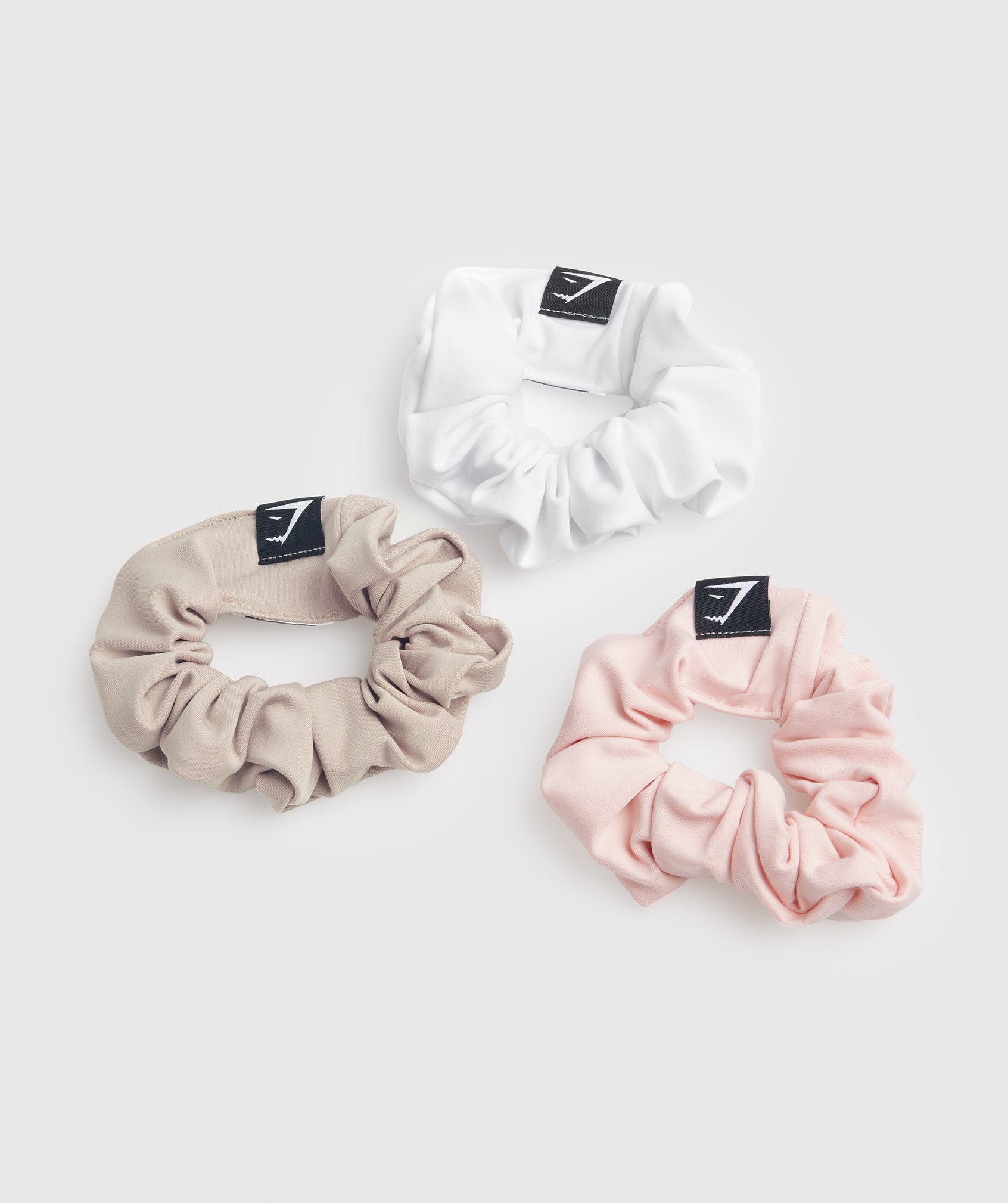 Scrunchies 3pk in White/Blush Pink/Misty Pink