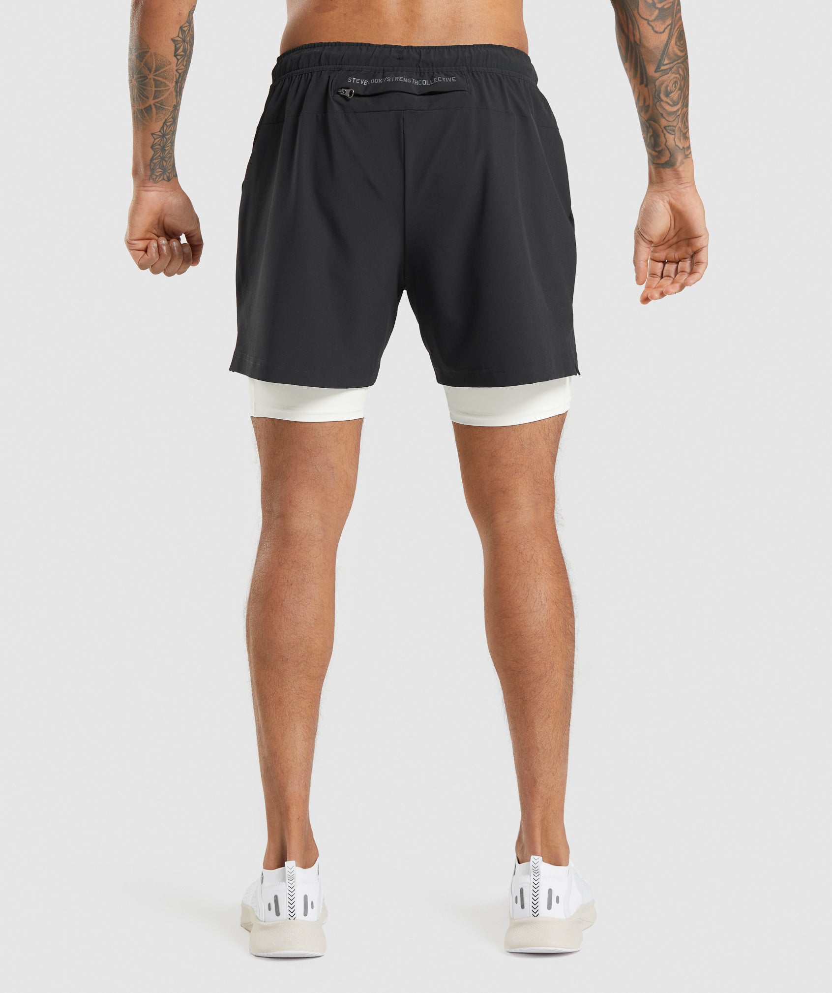 Gymshark//Steve Cook Ranger Shorts in Black - view 3