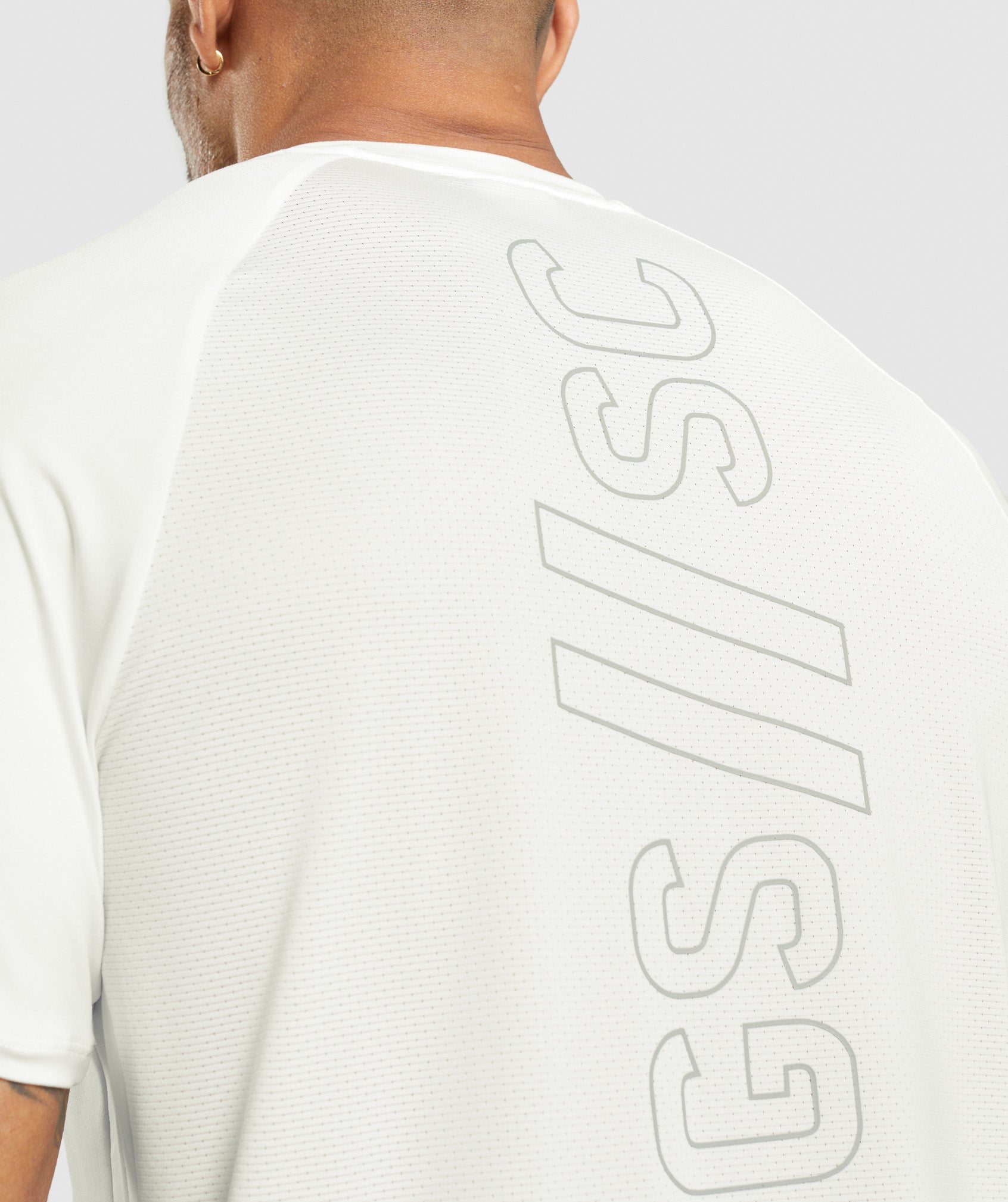 Gymshark//Steve Cook T-Shirt in Off White - view 5
