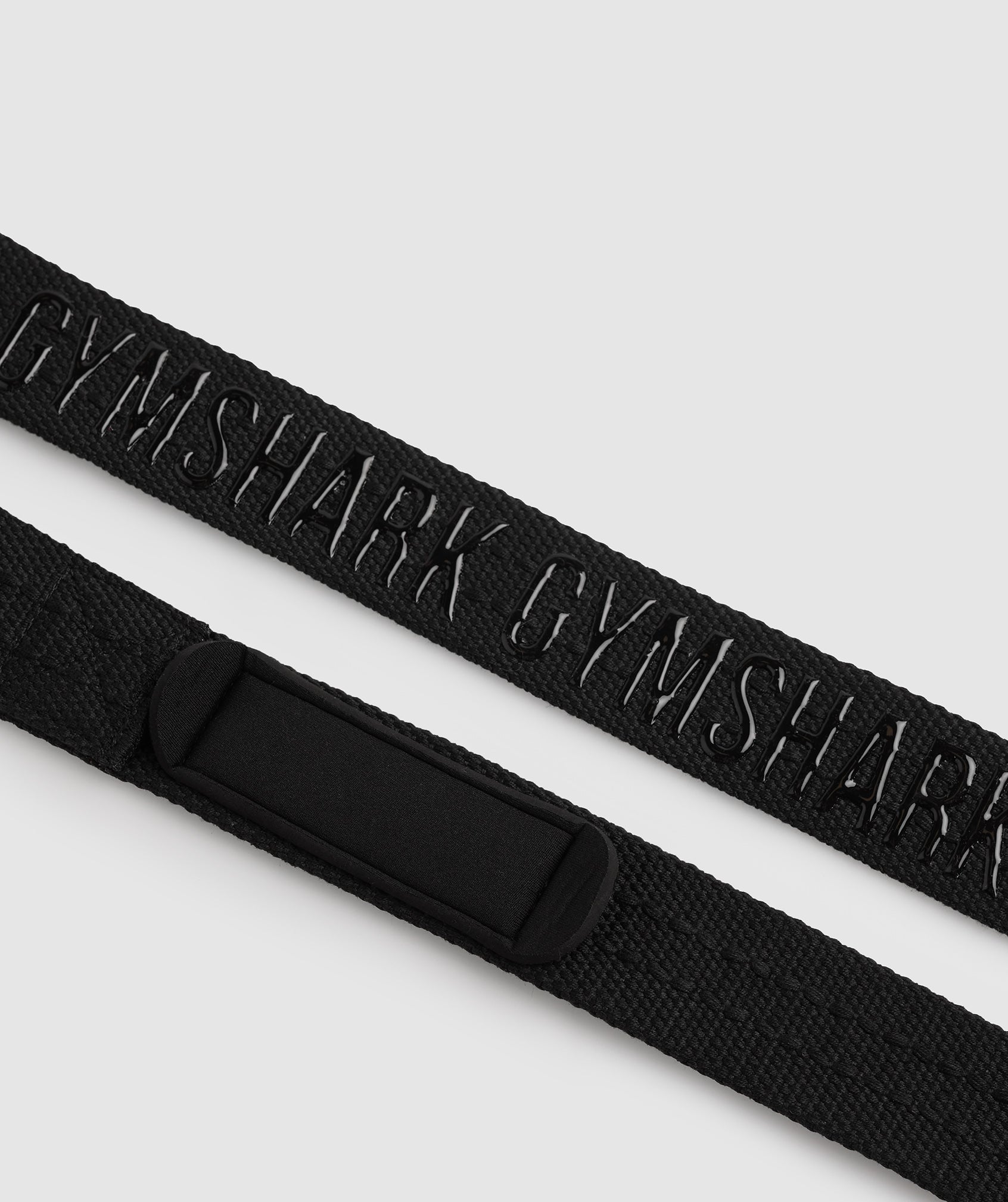 Silicone Grip Lifting Straps in Black - view 3