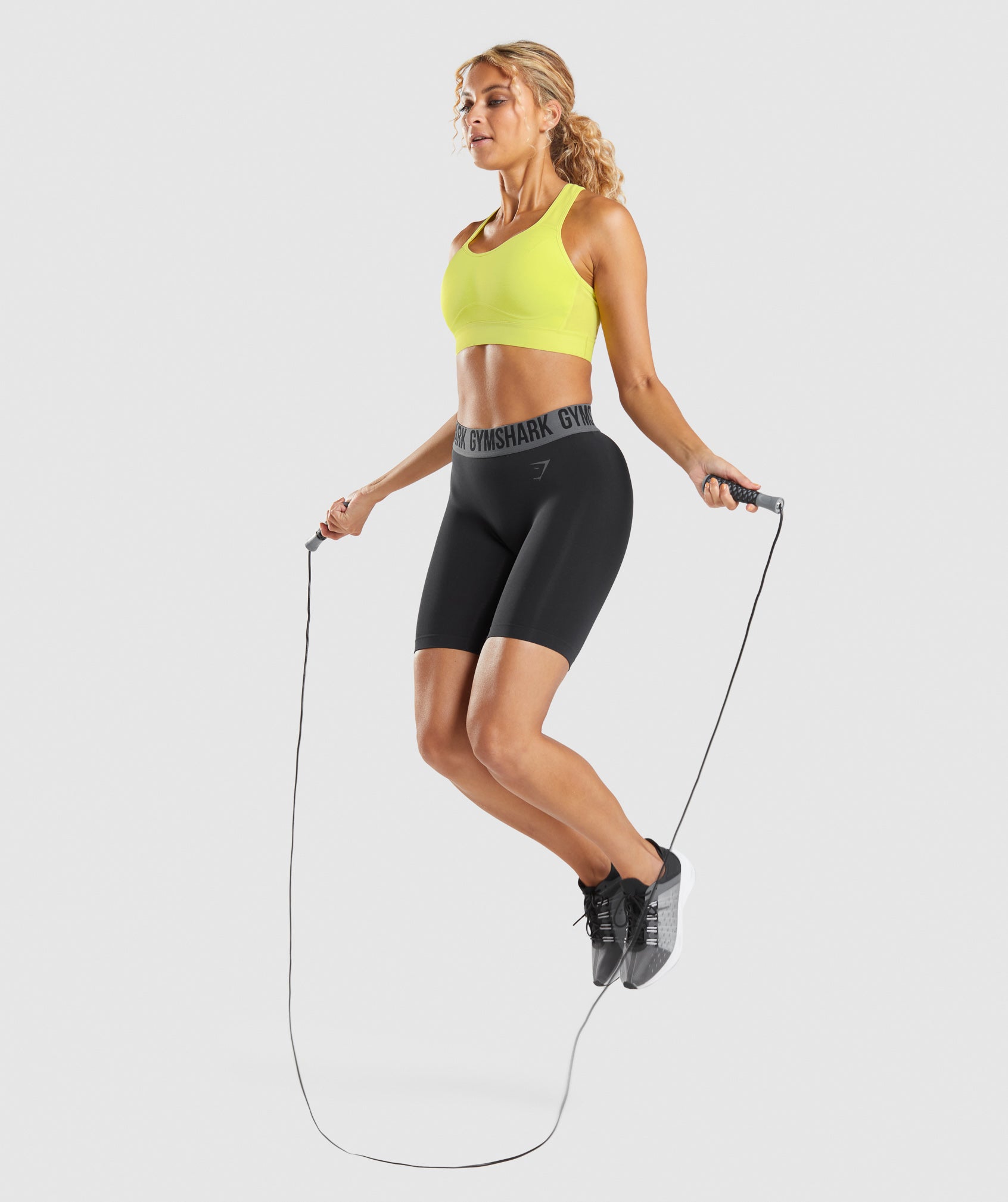 Gymshark Skipping Rope - Black  Skipping rope, Aerobics workout