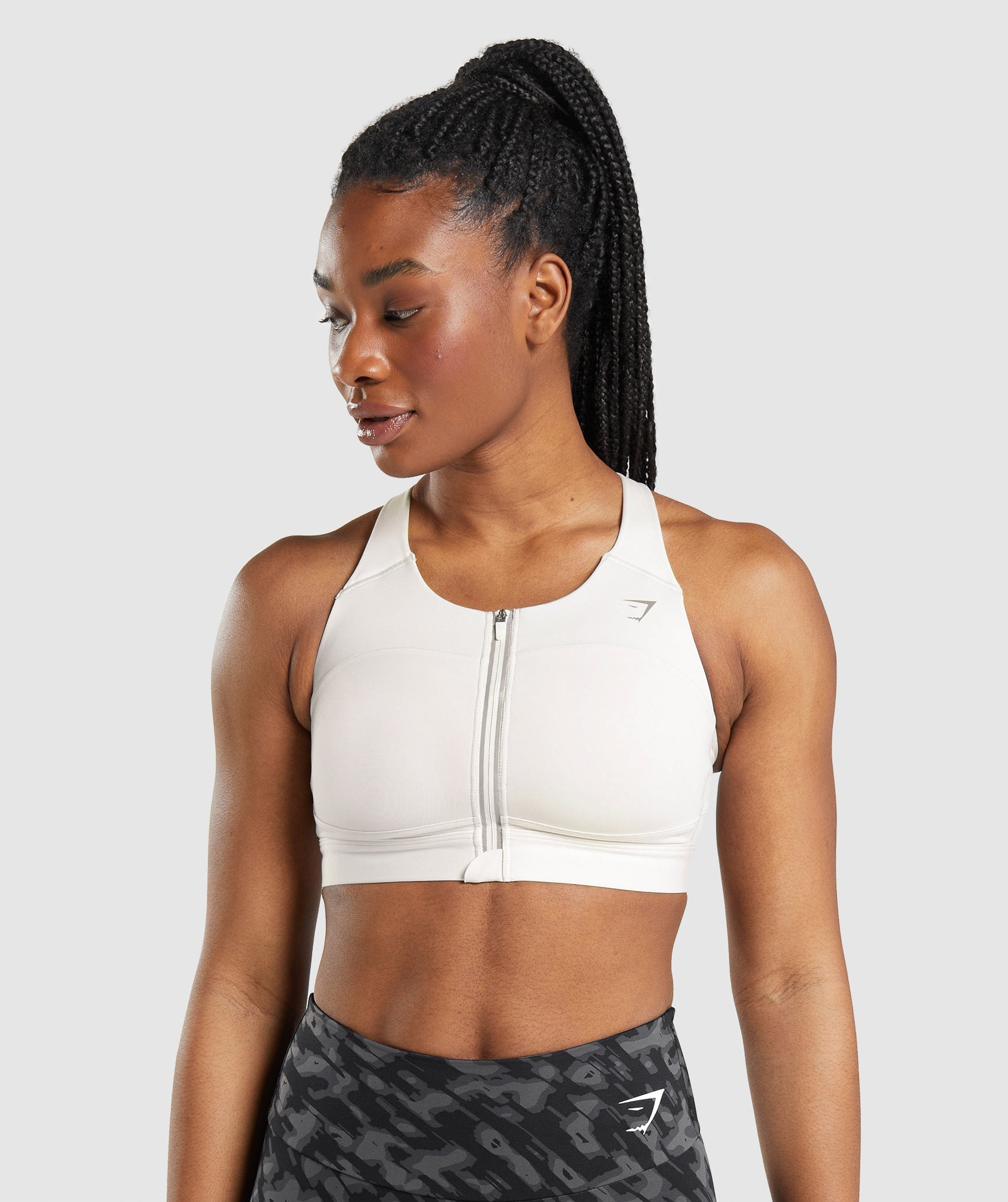 Cathalem Bras for Women Women's Longline Sports Bra - Padded Yoga Bra Crop  Tank Top Bra(White,XXL)