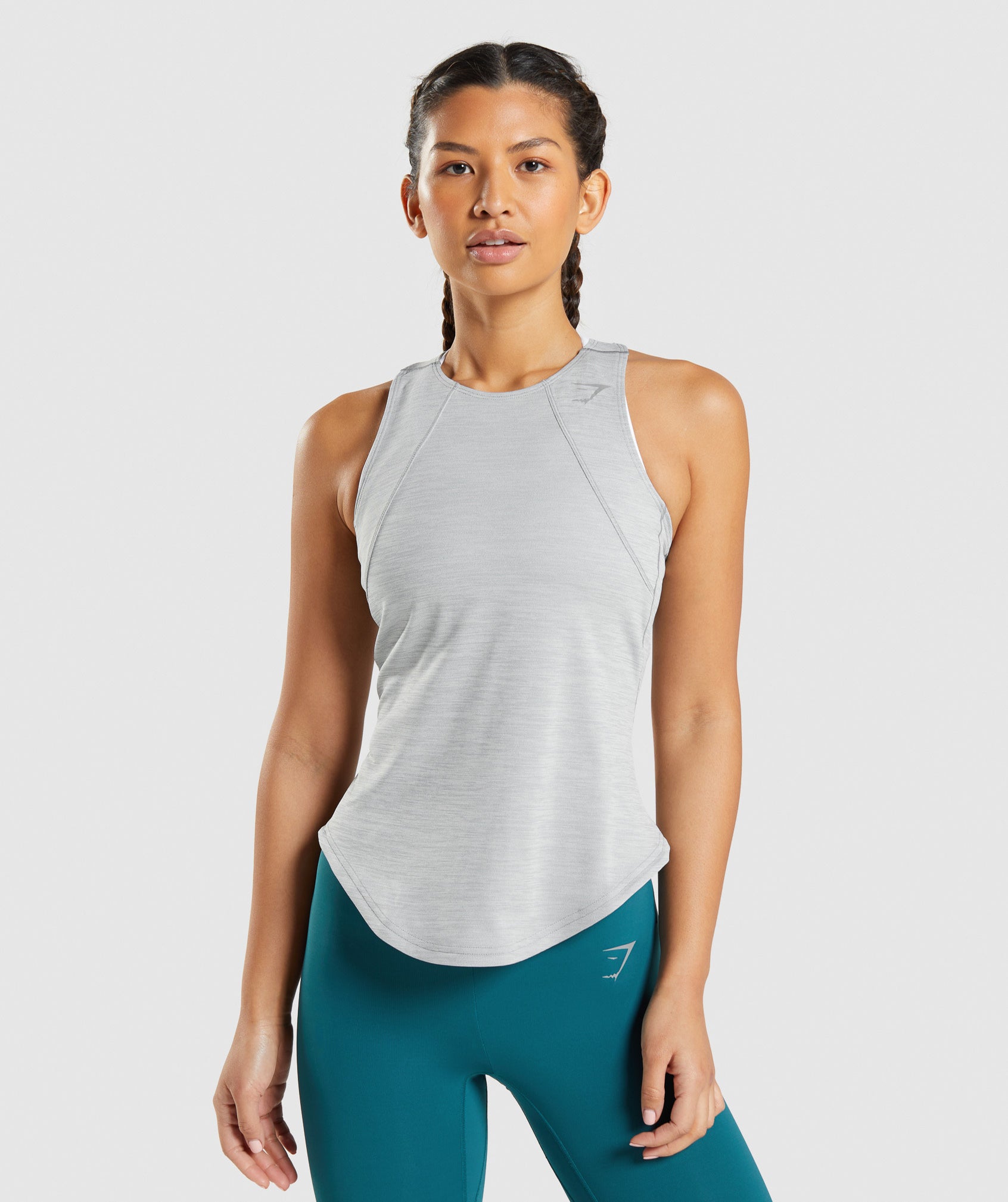 Speed Tank in Smokey Grey/Green Marl