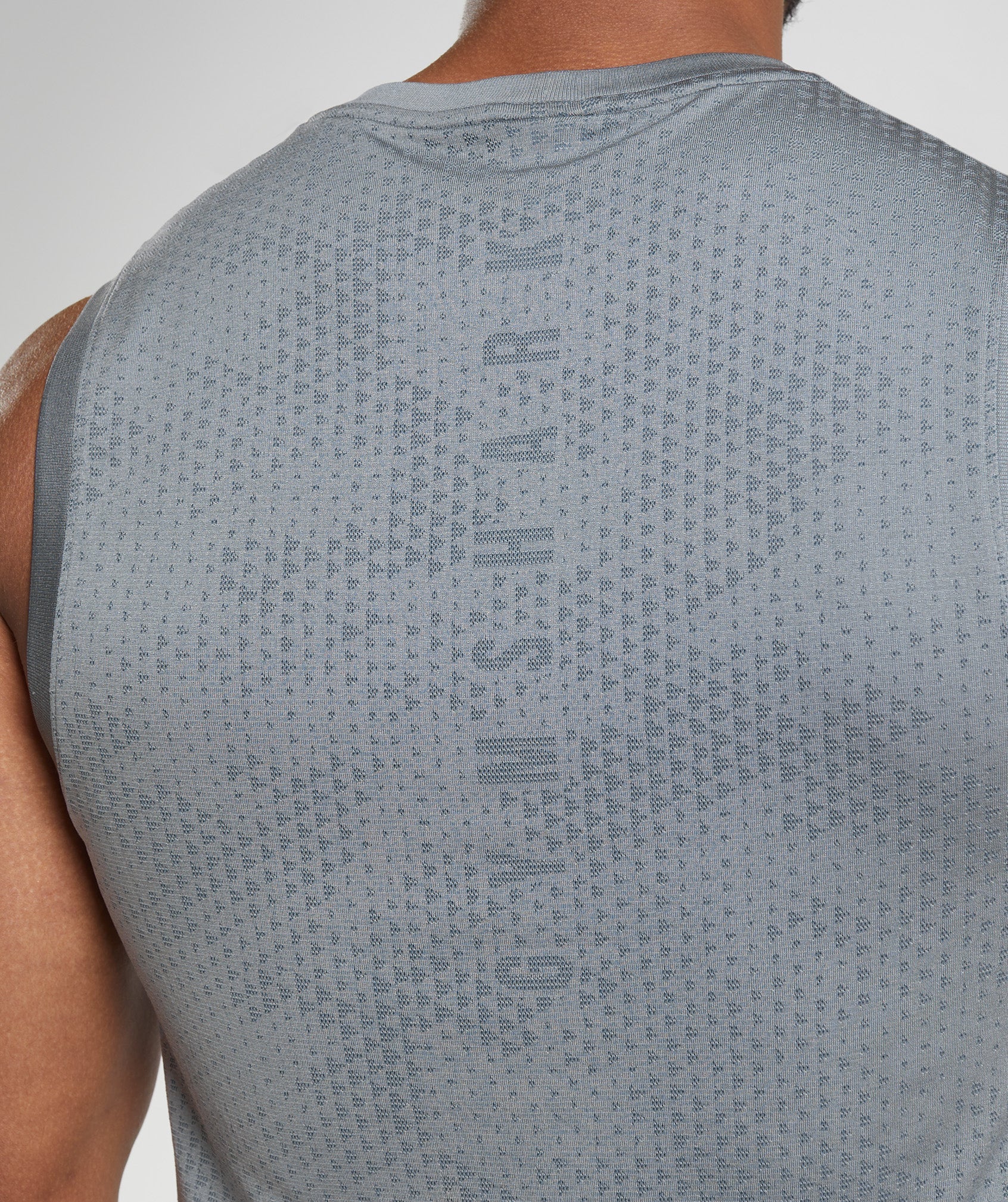 Sport Seamless Tank in Drift Grey/Evening Blue