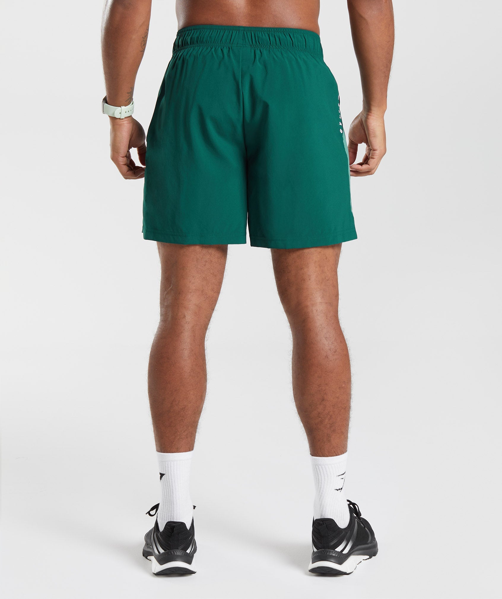 colorfulkoala Color Block Green Athletic Shorts Size XL - 56% off