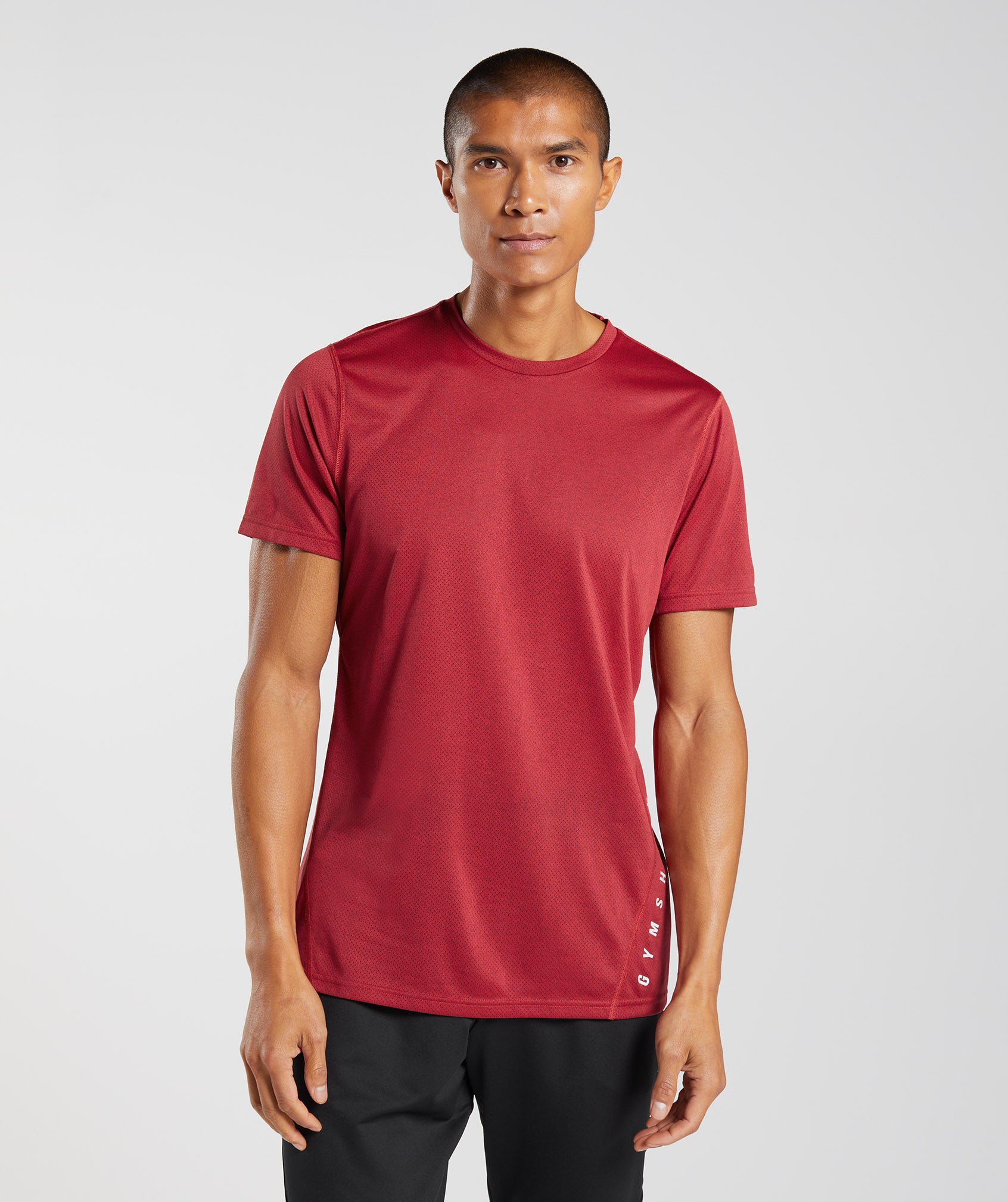 Sport T-Shirt in Salsa Red/Black Marl