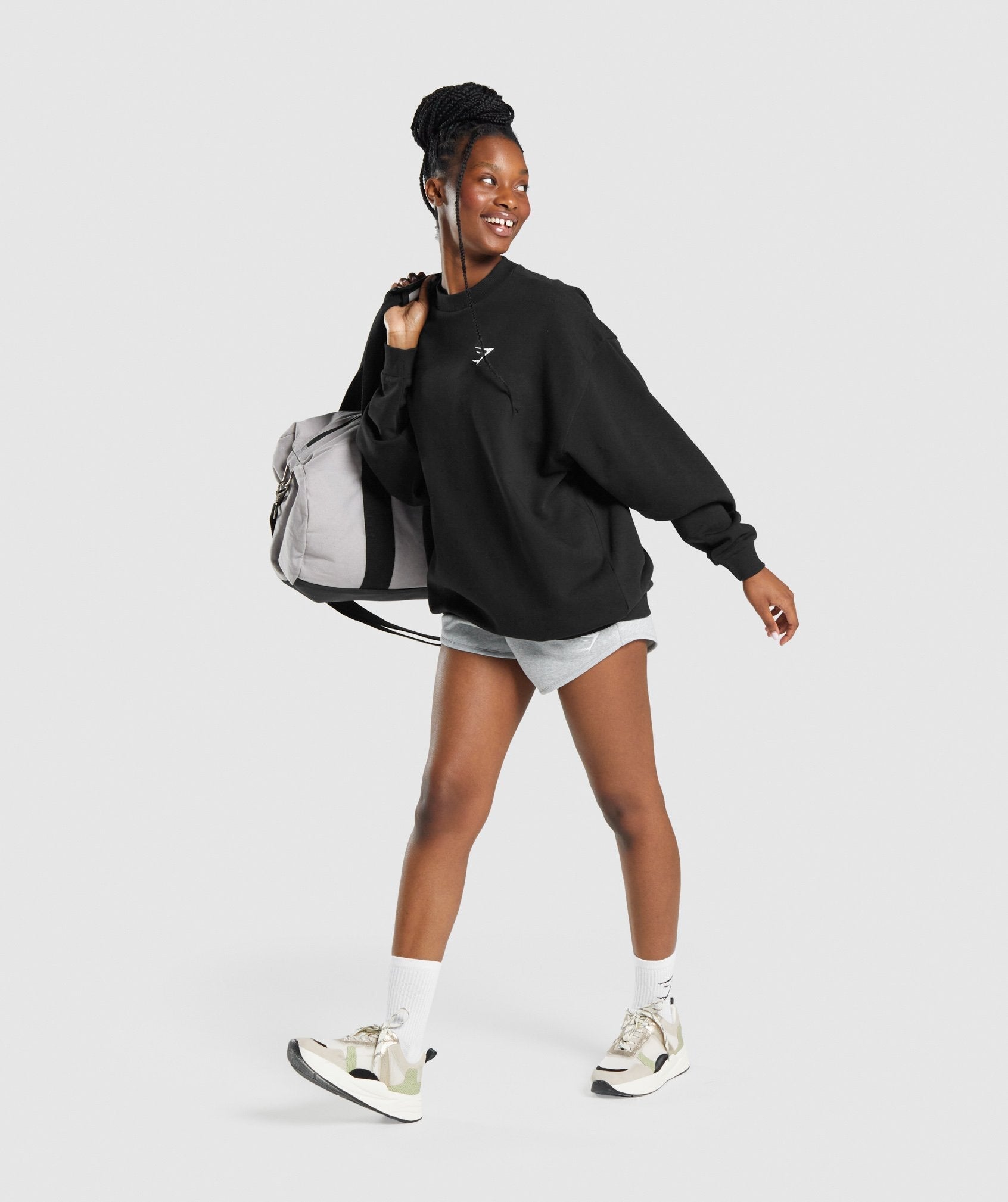 Training Oversized Sweatshirt in Black