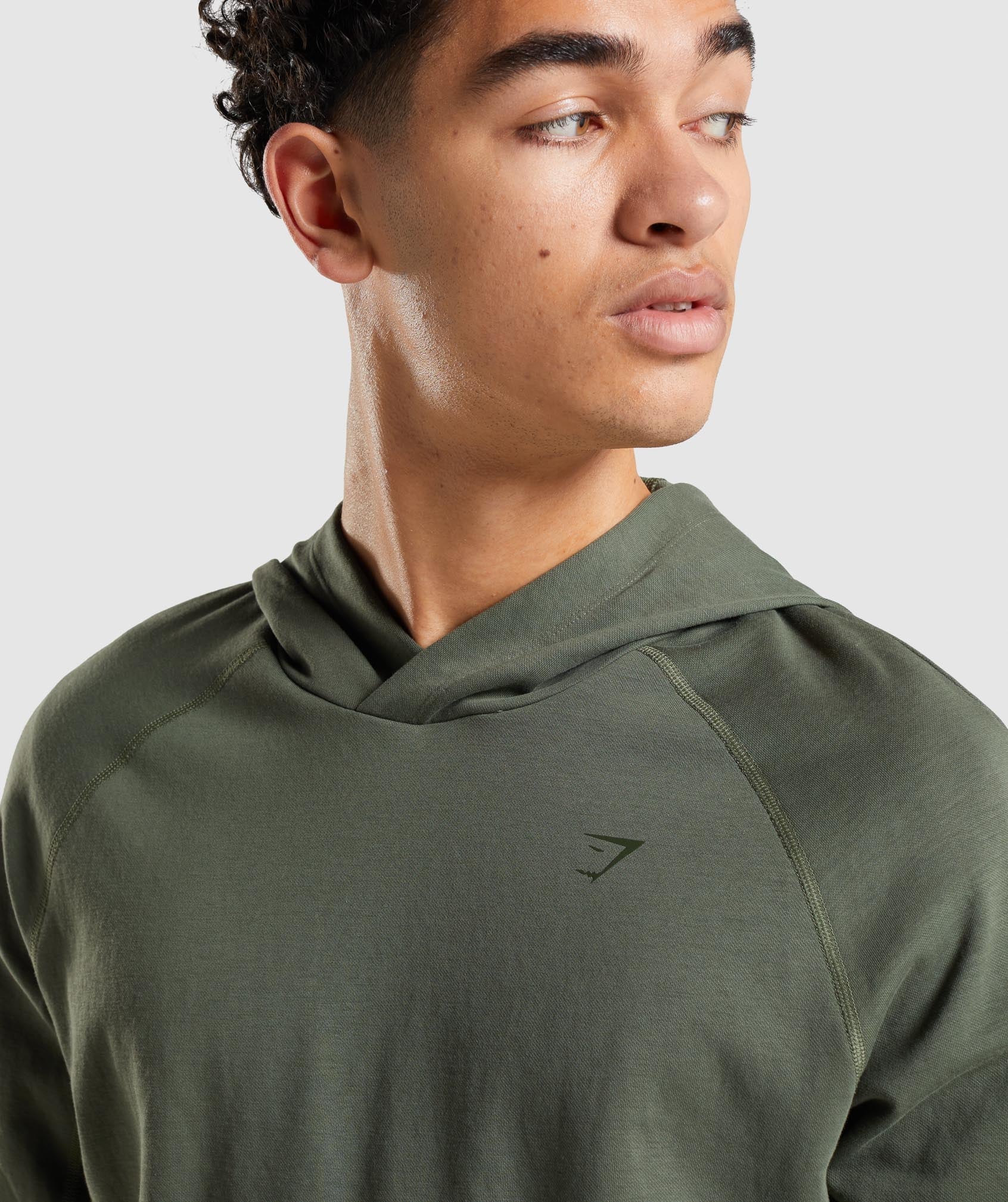 Gymshark Crest Hoodie - Core Olive