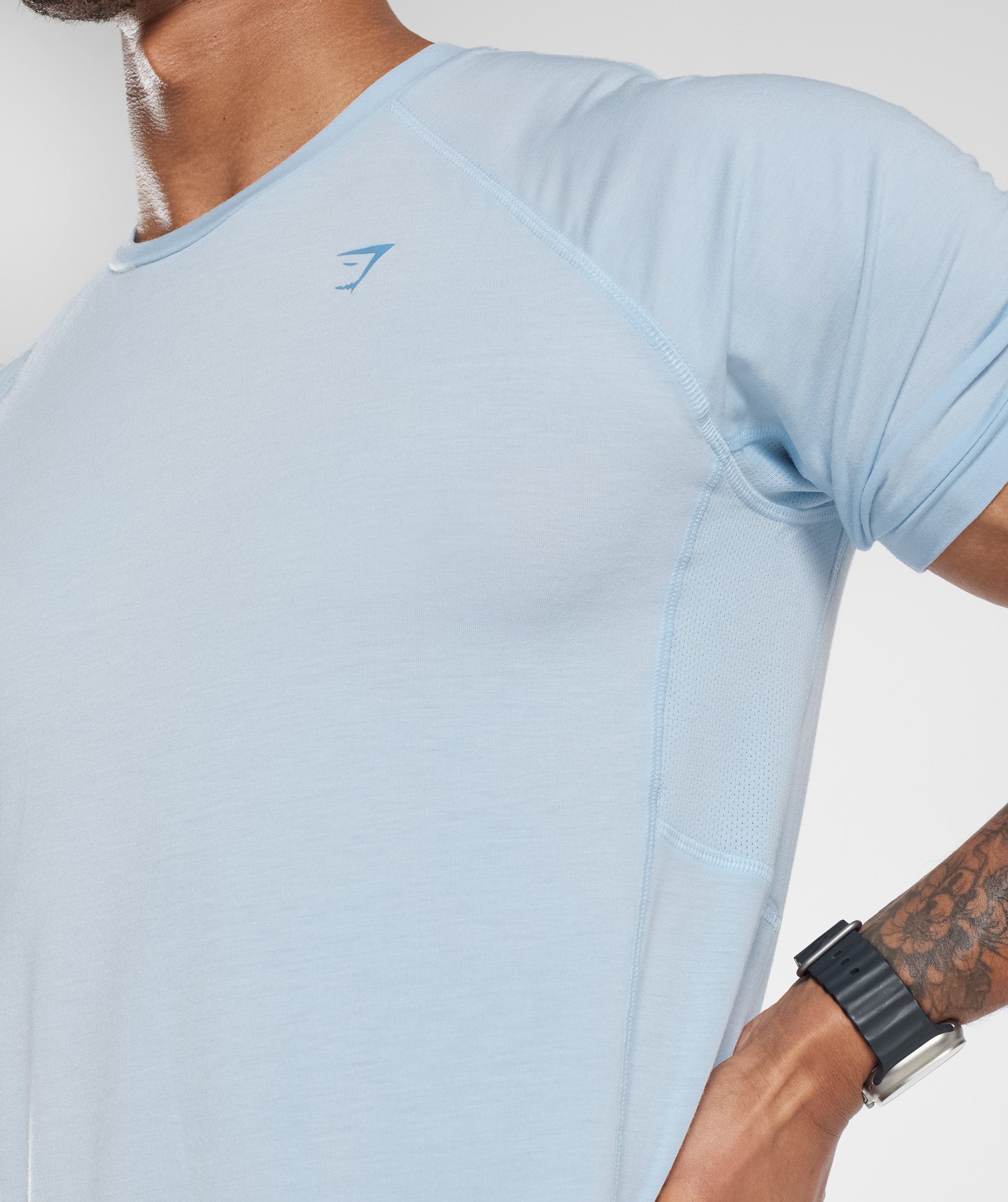 Gymshark Studio Breath T-Shirt - Skyline Blue