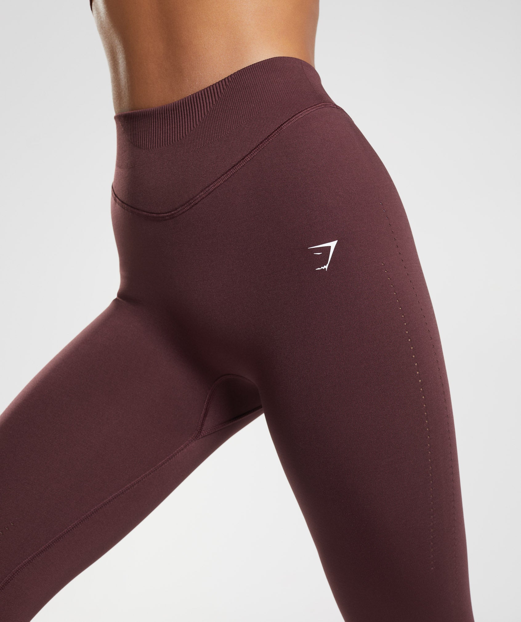 Gymshark Sweat Seamless Leggings - Baked Maroon