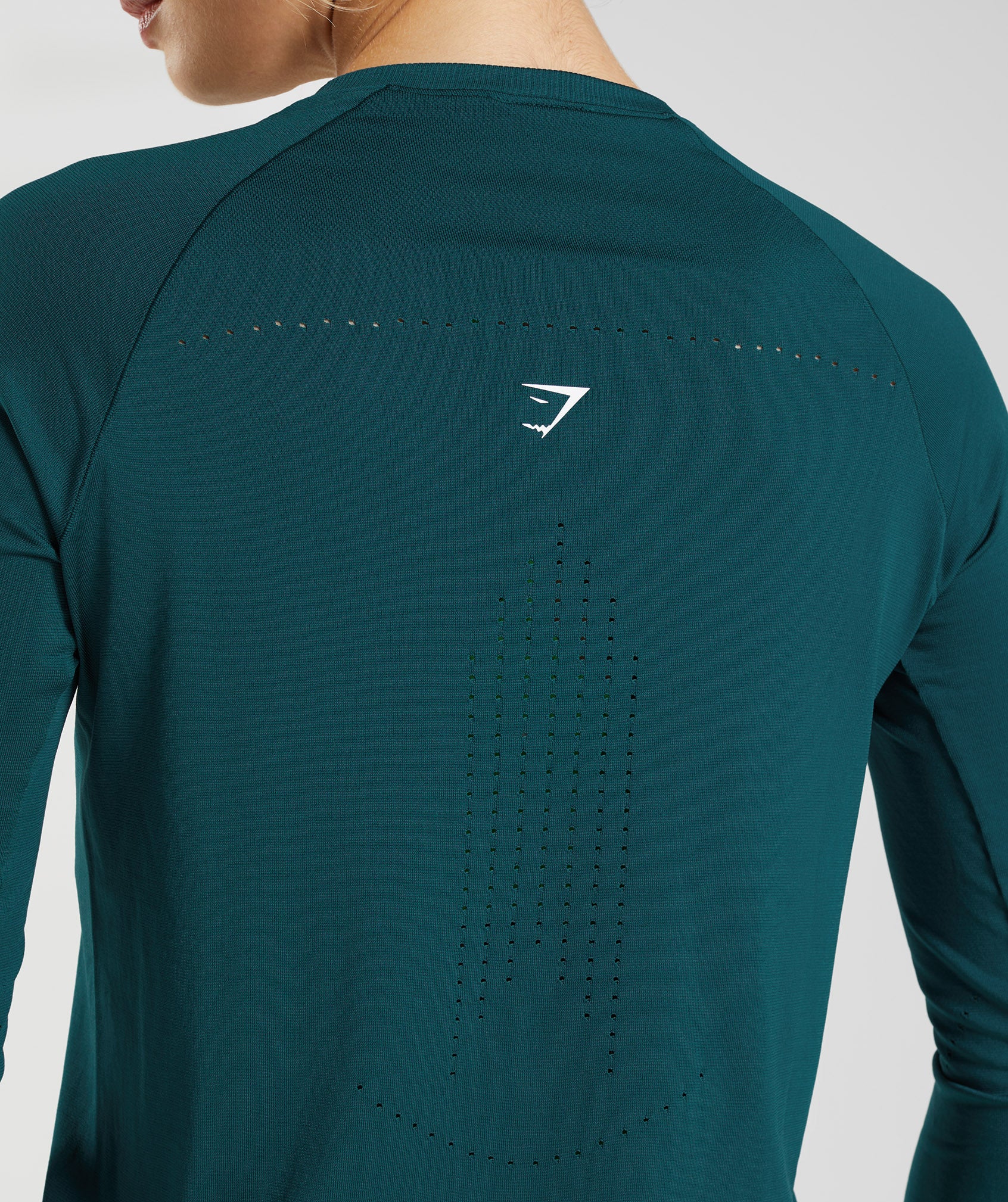 Sweat Seamless Long Sleeve Top in Winter Teal