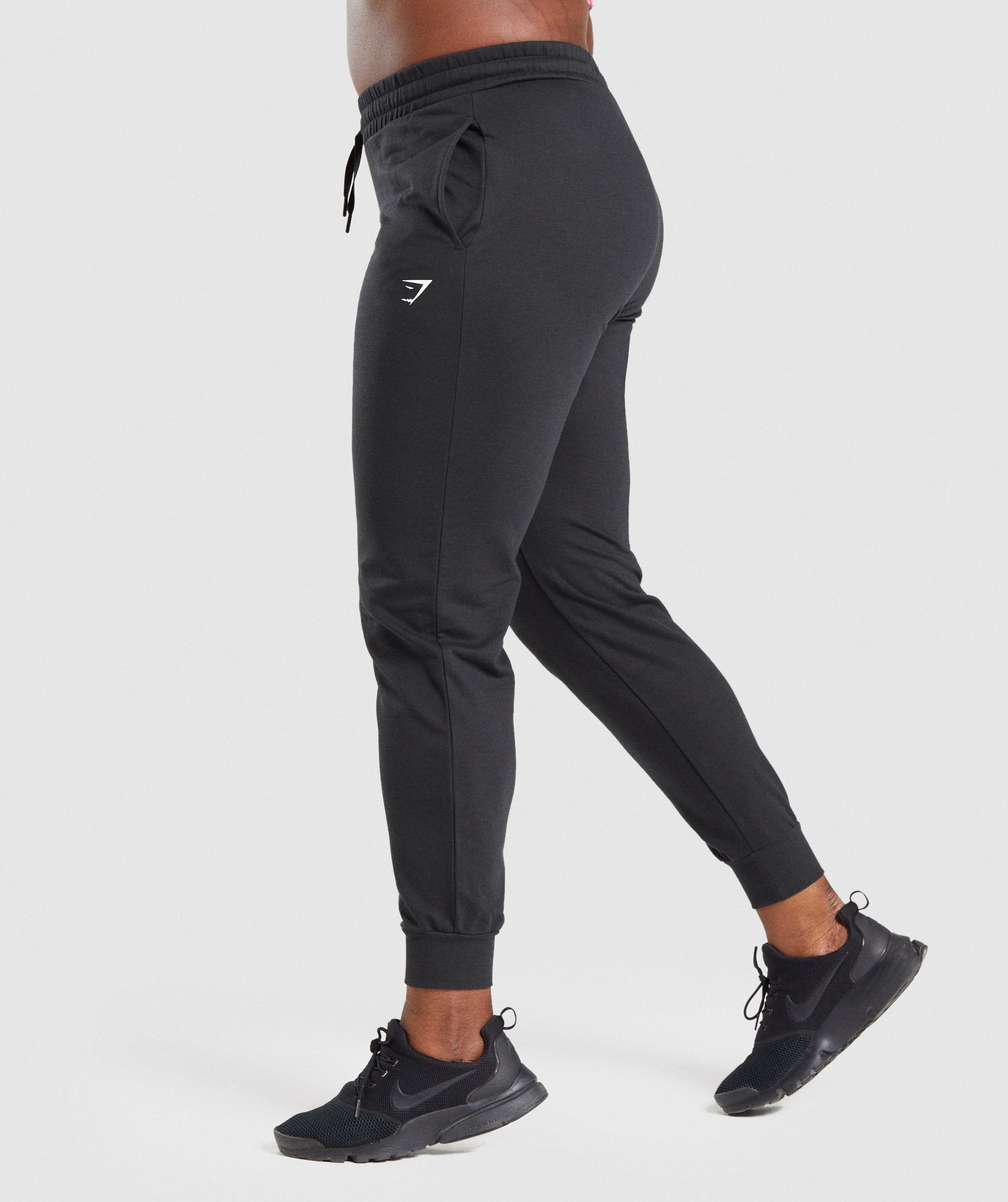 Gymshark Crest Joggers - Black