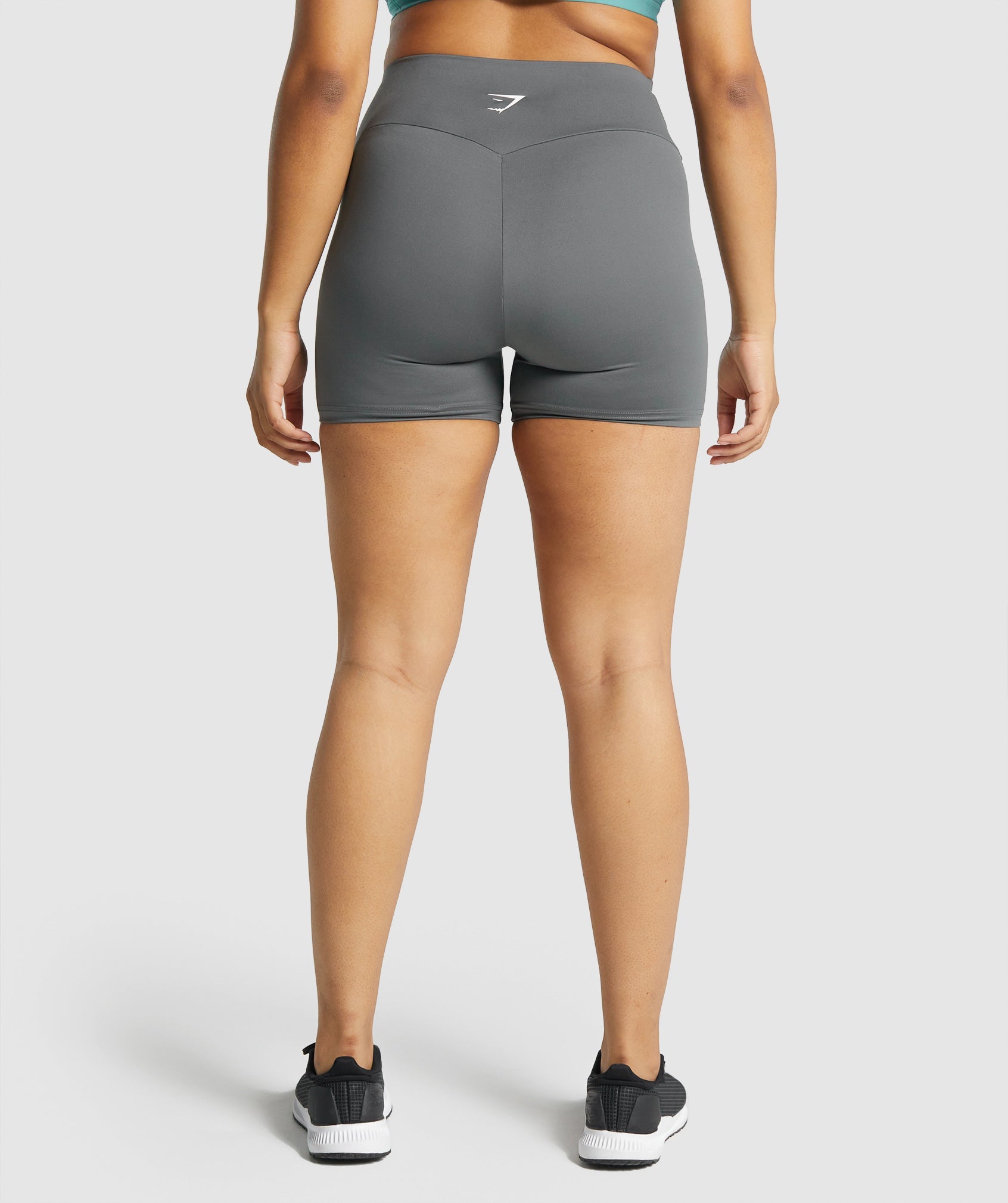 Gymshark Flex Short – Charcoal Marl – Peach Pink – Brofit