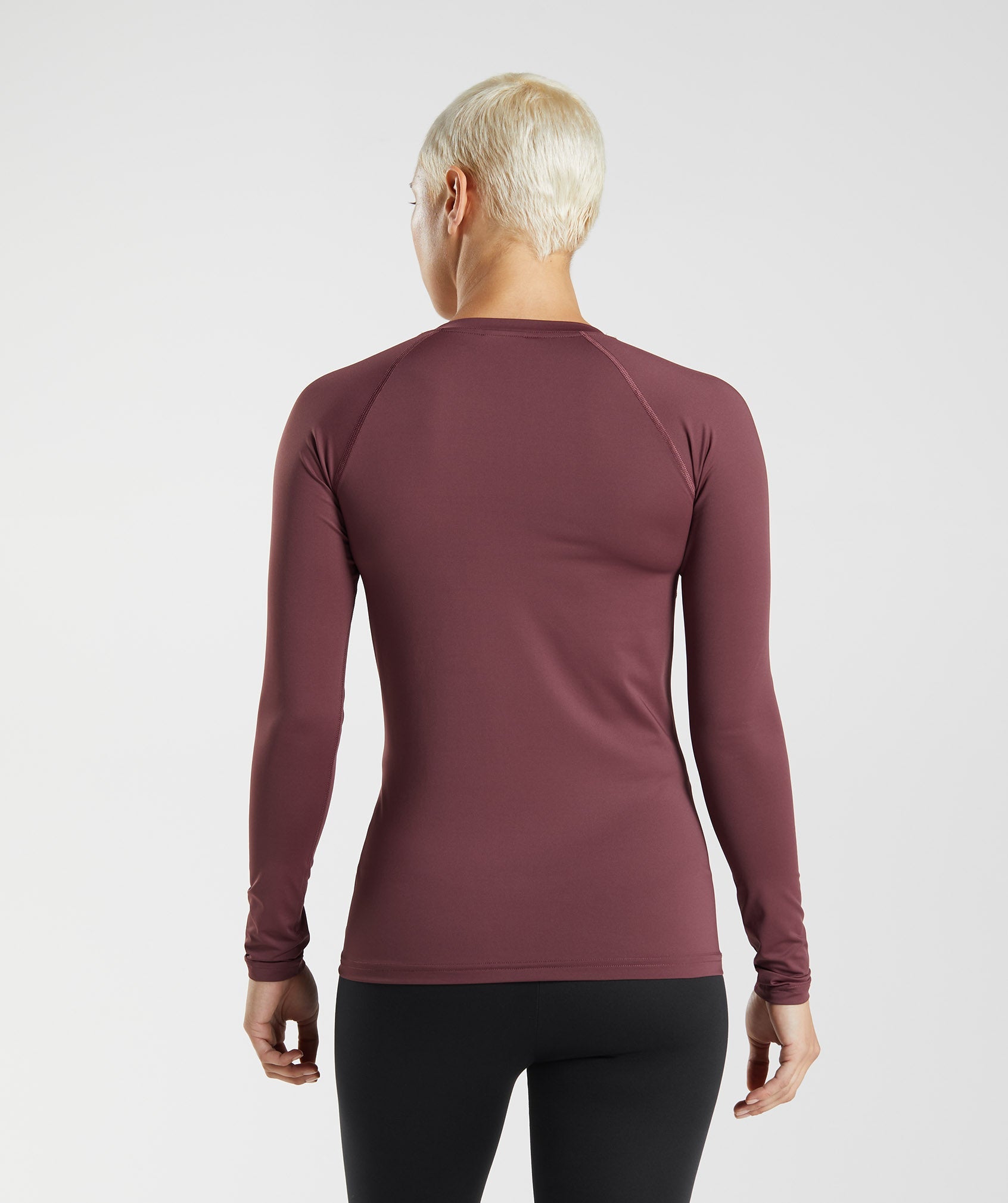 Training Baselayer Long Sleeve Top in Cherry Brown