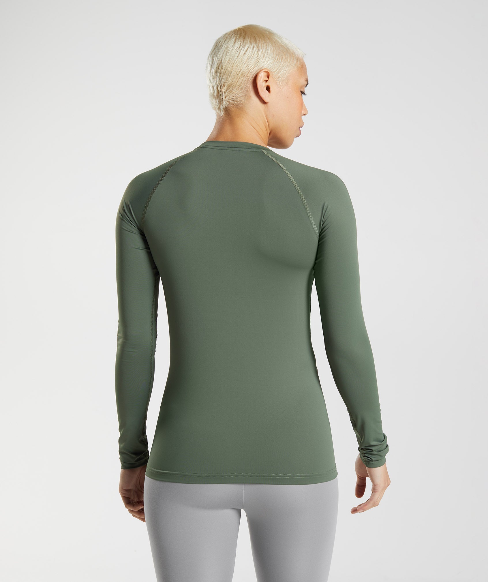 Training Baselayer Long Sleeve Top in Core Olive