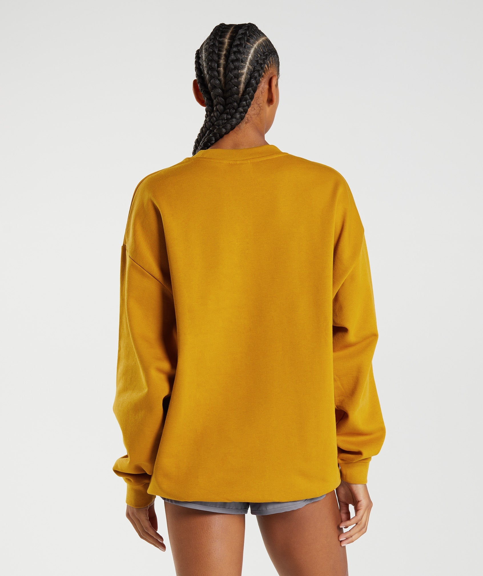 Training Oversized Sweatshirt in Turmeric Yellow