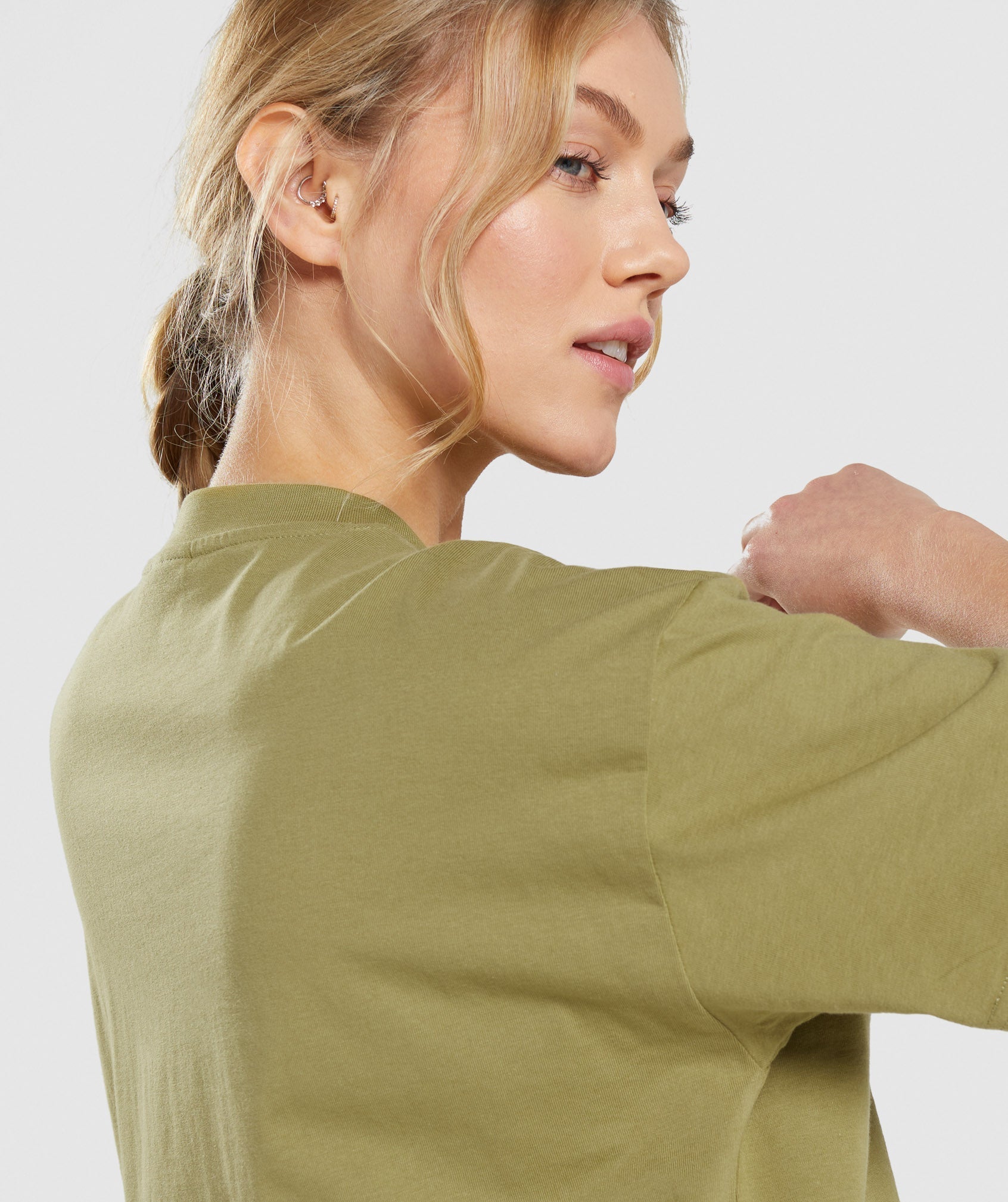 Training Oversized T-Shirt in Griffin Green