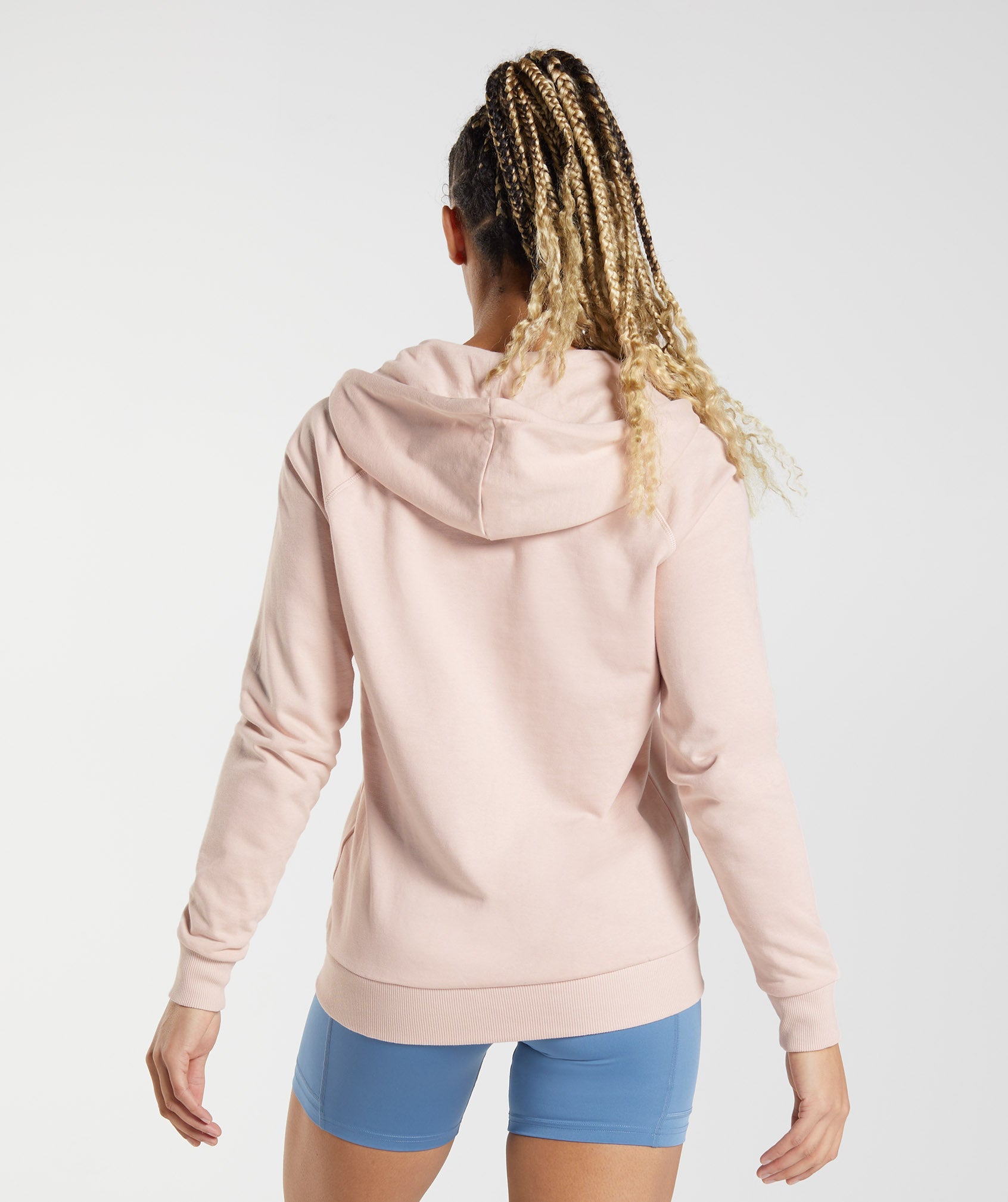 Training Zip Hoodie in Misty Pink