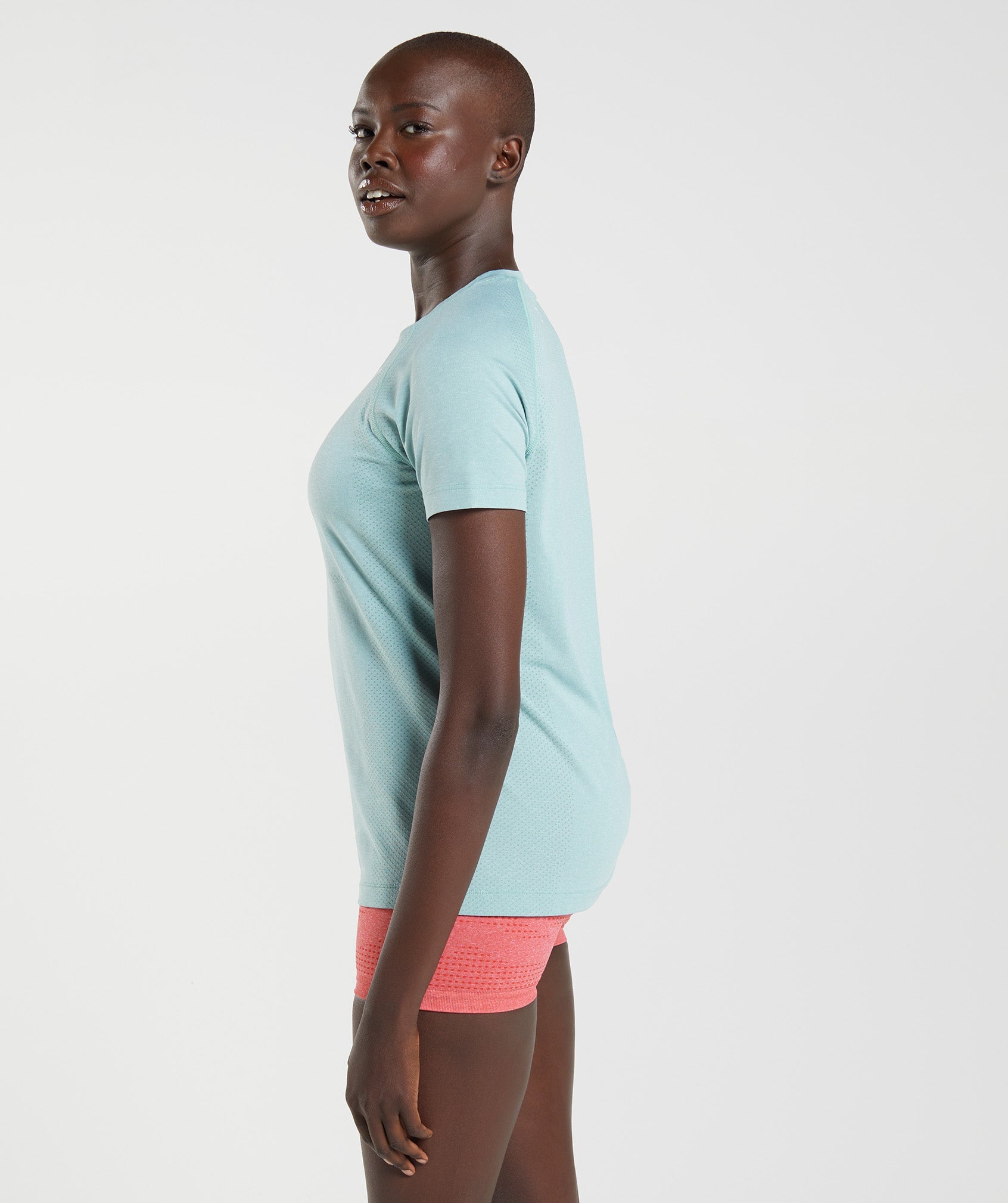 Vital Seamless 2.0 Light T-Shirt in Pearl Blue Marl