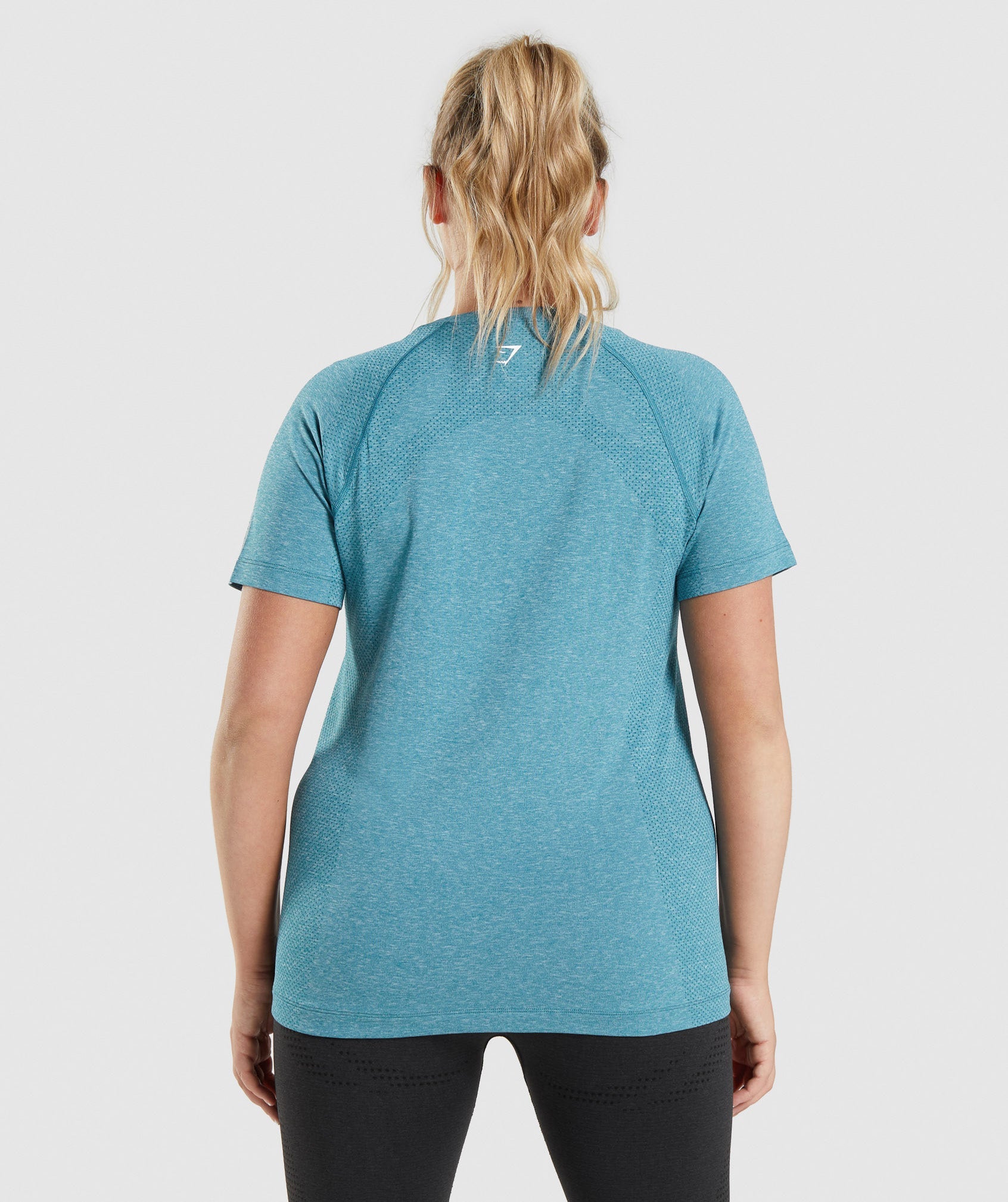 Gymshark Vital Light Seamless T-Shirt - Tahoe Teal Marl