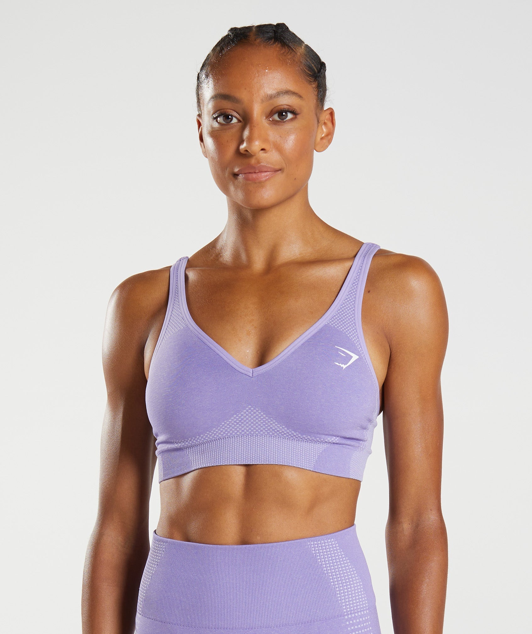 Gymshark Studio Sports Bra in Blue, Women's Size XS vneck