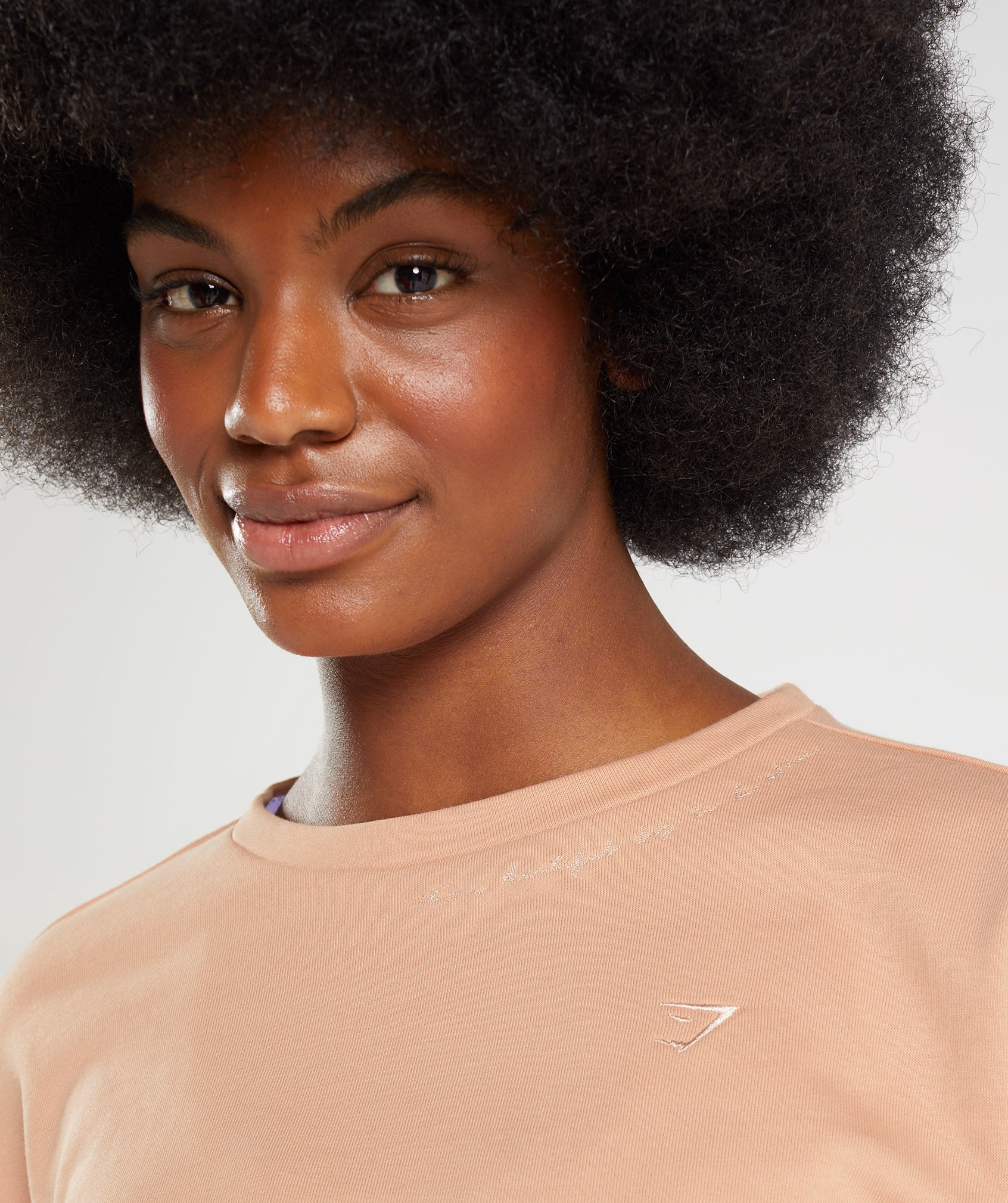 Whitney Cropped Pullover in Sunset Beige - view 6